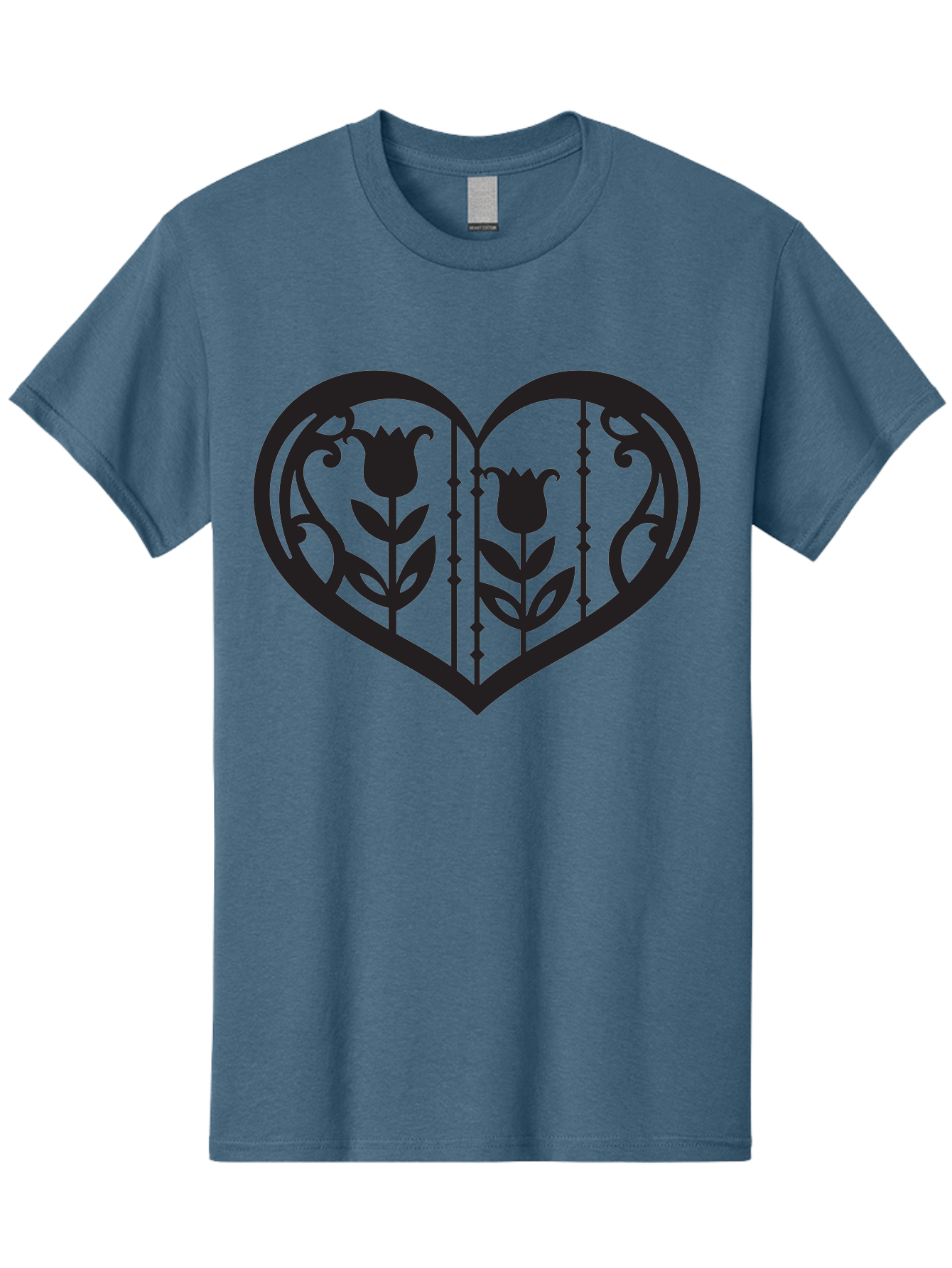tulip design, heart shape, floral pattern, love symbol, decorative art, Valentine's theme, beautiful flowers 11