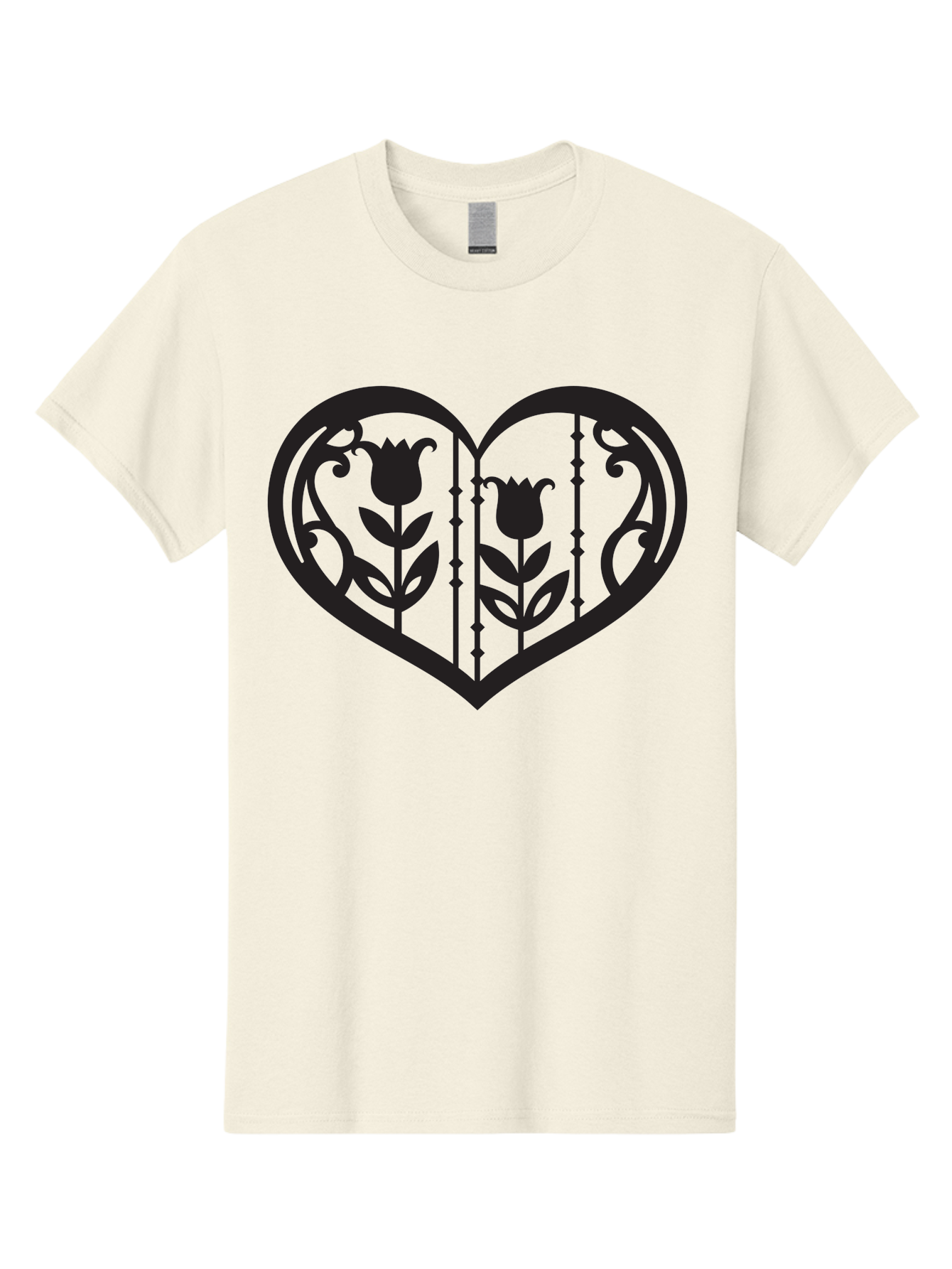 tulip design, heart shape, floral pattern, love symbol, decorative art, Valentine's theme, beautiful flowers 17