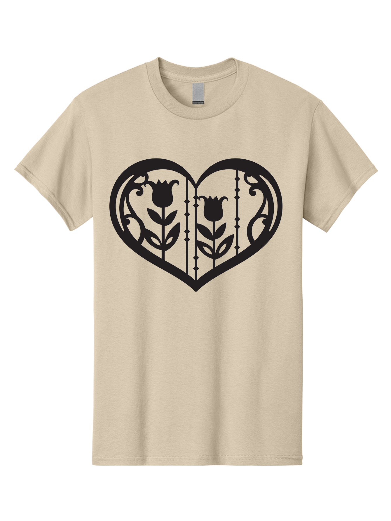 tulip design, heart shape, floral pattern, love symbol, decorative art, Valentine's theme, beautiful flowers 27