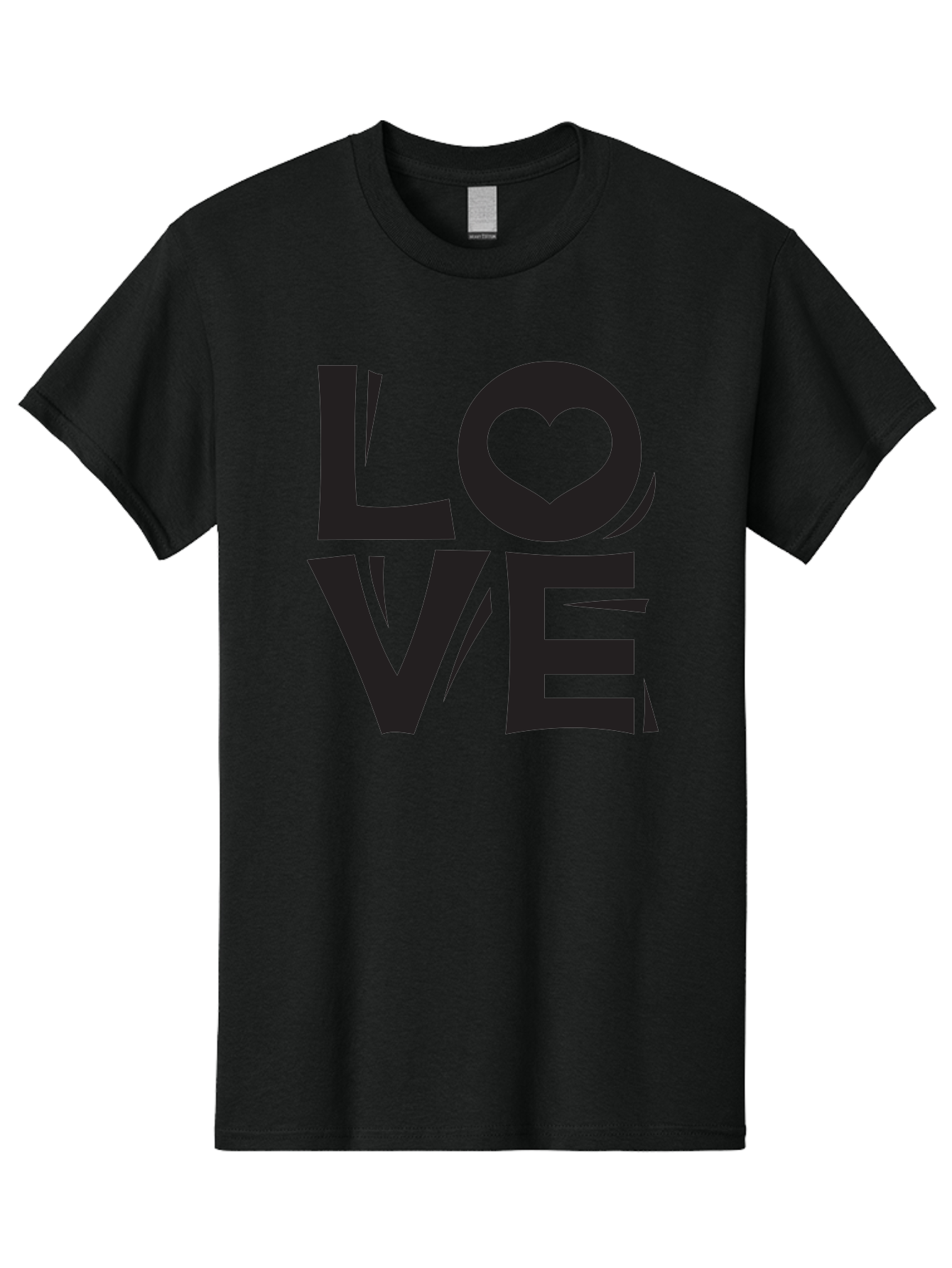 Love-1 Men'S Graphic Tee, 100% Cotton, Comfortable Casual Summer Wear, Machine Washable, Love Typography, Heart Symbol, Black Lettering, Bold Font, Quirky Design, Love Message, Abstract Art, Modern Style Aab289 7