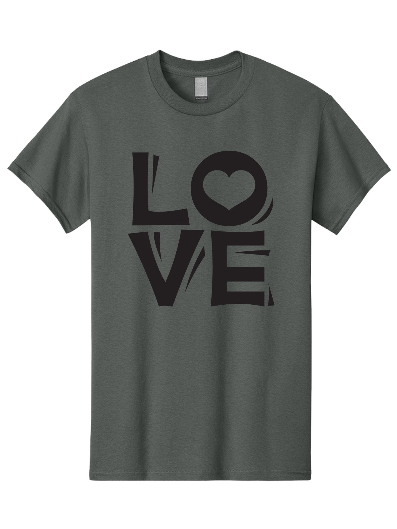 Love-1 Men'S Graphic Tee, 100% Cotton, Comfortable Casual Summer Wear, Machine Washable, Love Typography, Heart Symbol, Black Lettering, Bold Font, Quirky Design, Love Message, Abstract Art, Modern Style Aab289 14