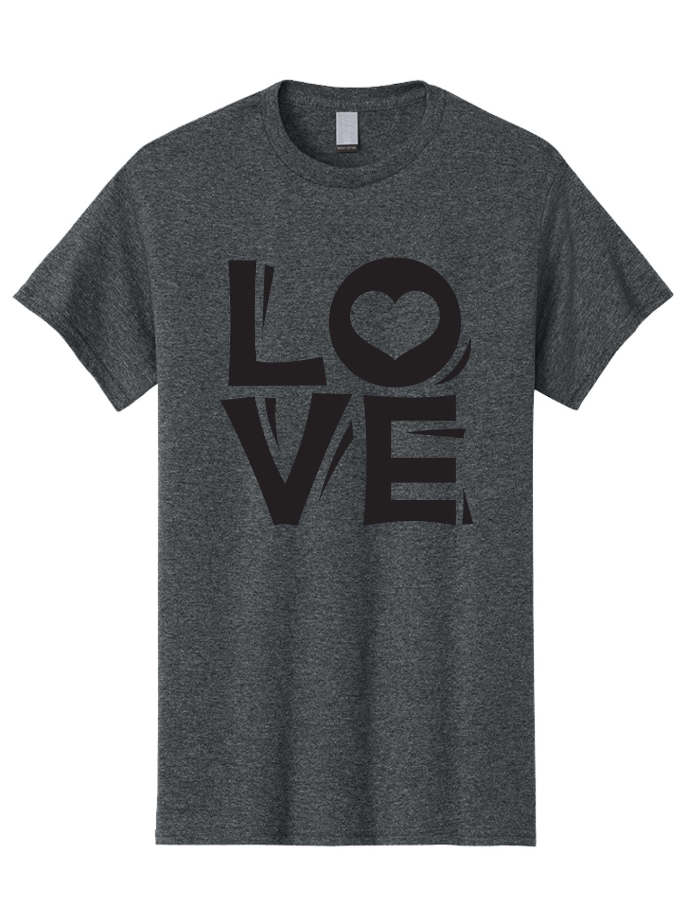 Love-1 Men'S Graphic Tee, 100% Cotton, Comfortable Casual Summer Wear, Machine Washable, Love Typography, Heart Symbol, Black Lettering, Bold Font, Quirky Design, Love Message, Abstract Art, Modern Style Aab289 13