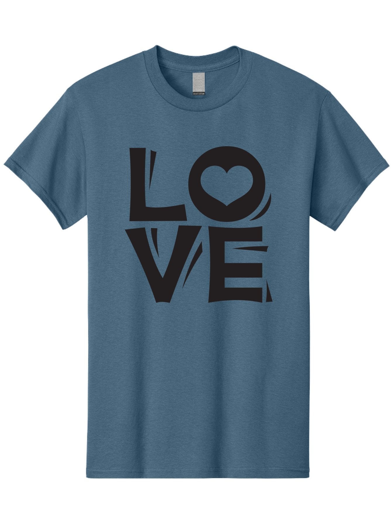 Love-1 Men'S Graphic Tee, 100% Cotton, Comfortable Casual Summer Wear, Machine Washable, Love Typography, Heart Symbol, Black Lettering, Bold Font, Quirky Design, Love Message, Abstract Art, Modern Style Aab289 4