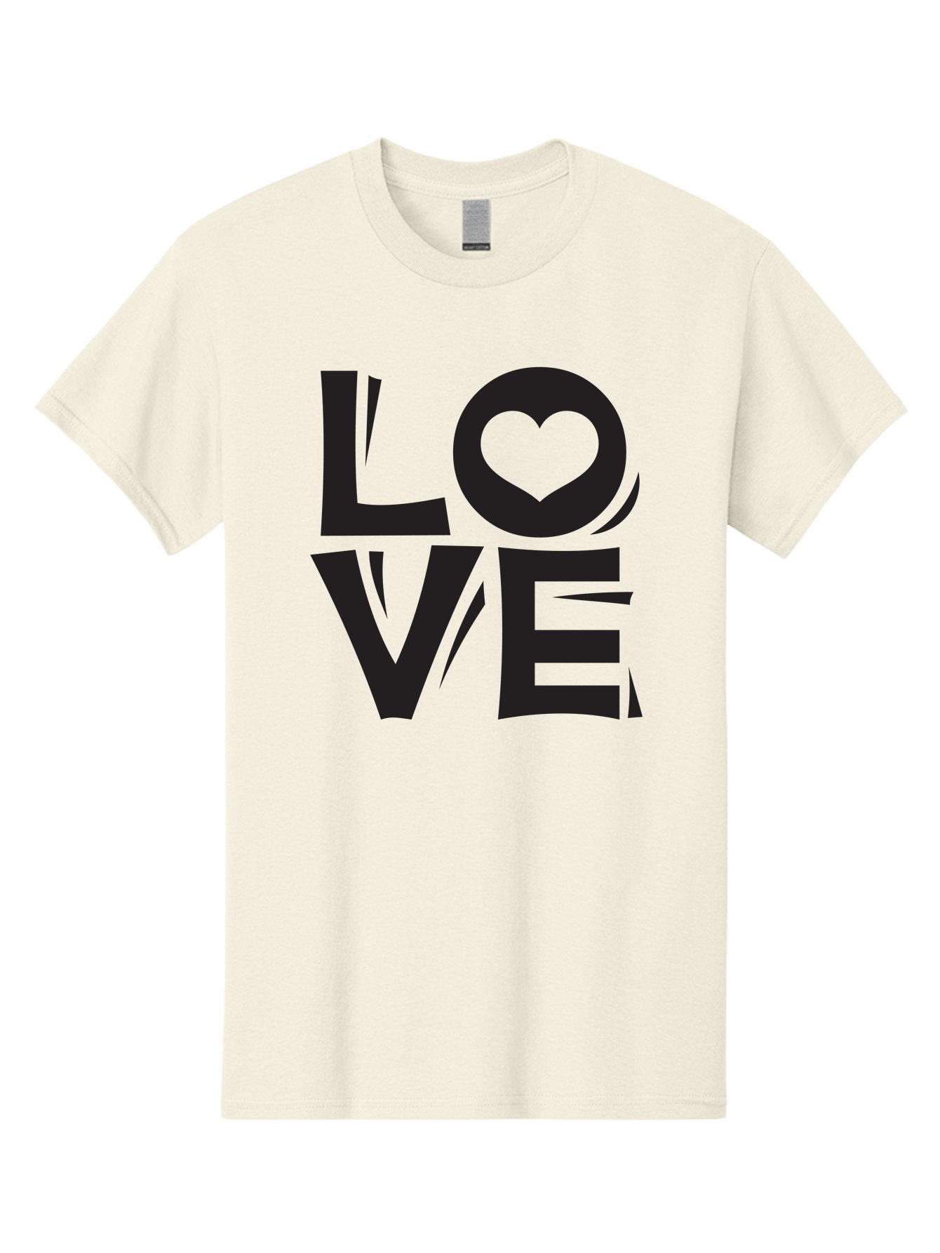 Love-1 Men'S Graphic Tee, 100% Cotton, Comfortable Casual Summer Wear, Machine Washable, Love Typography, Heart Symbol, Black Lettering, Bold Font, Quirky Design, Love Message, Abstract Art, Modern Style Aab289 5