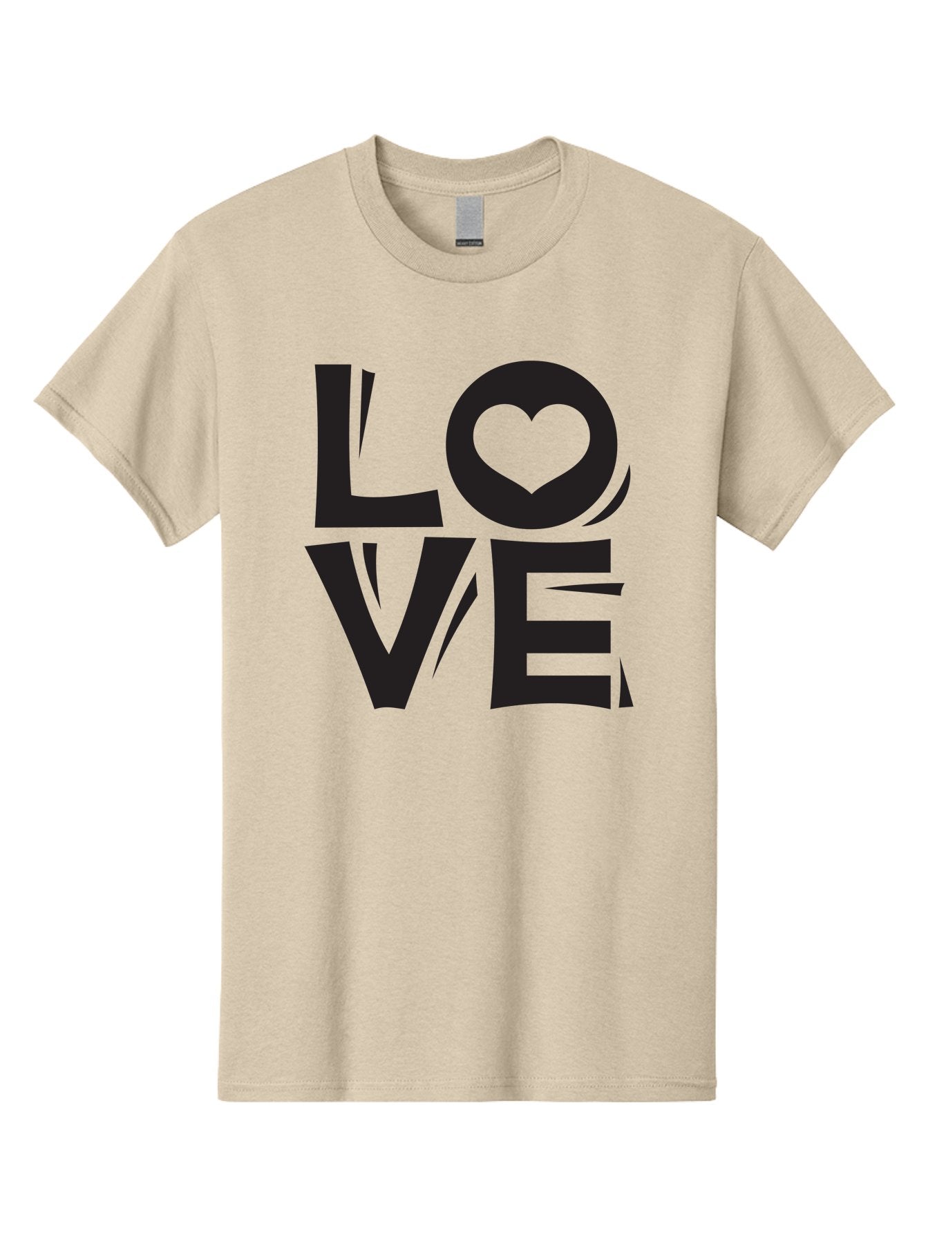 Love-1 Men'S Graphic Tee, 100% Cotton, Comfortable Casual Summer Wear, Machine Washable, Love Typography, Heart Symbol, Black Lettering, Bold Font, Quirky Design, Love Message, Abstract Art, Modern Style Aab289 8