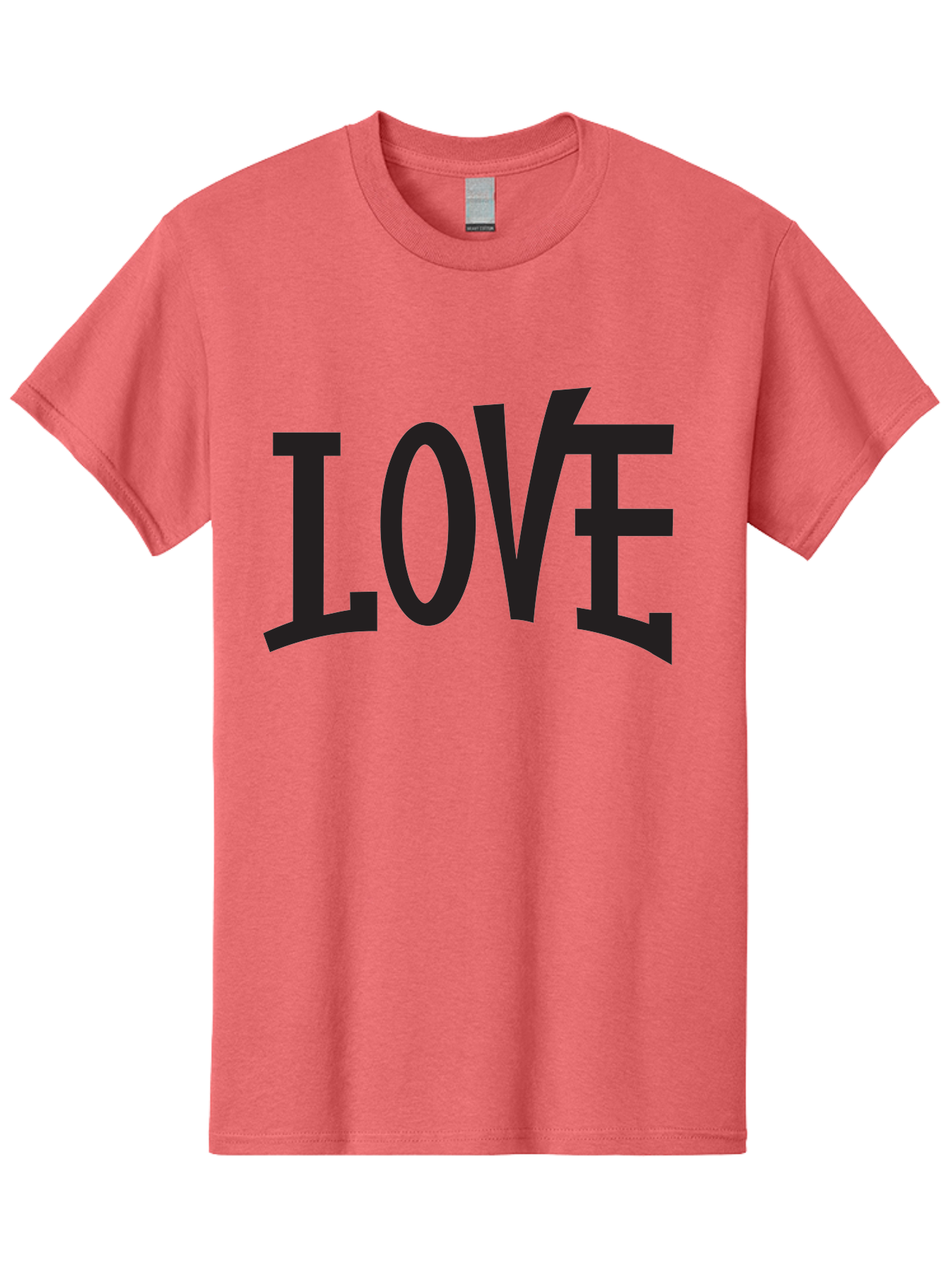 Love-2 Men'S Graphic Tee, 100% Cotton, Comfortable Casual Summer Wear, Machine Washable, Love Typography, Black Font, Bold Letters, Emotional Words, Heartfelt Expression, Love Quote, Typographic Art Aab290 25