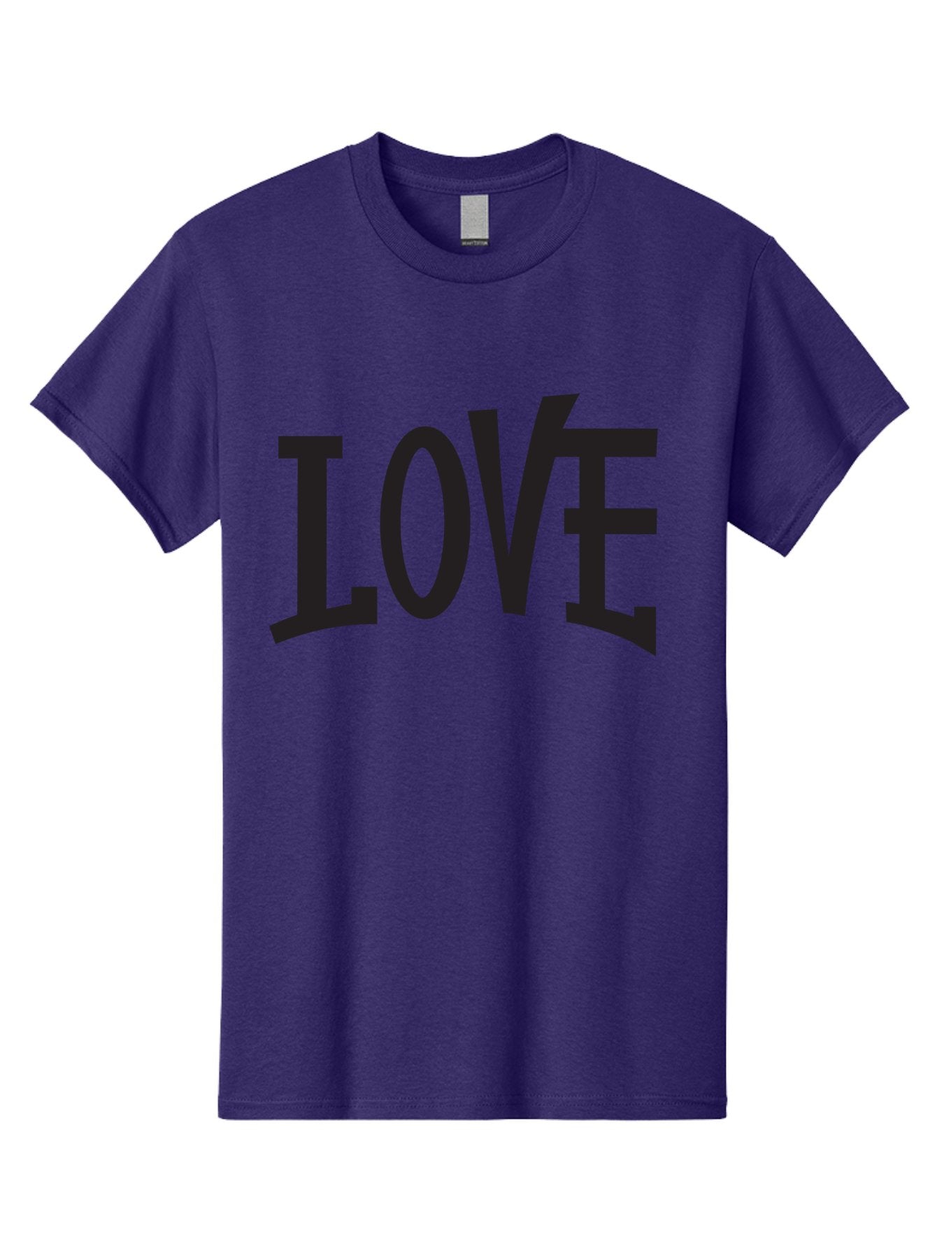 Love-2 Men'S Graphic Tee, 100% Cotton, Comfortable Casual Summer Wear, Machine Washable, Love Typography, Black Font, Bold Letters, Emotional Words, Heartfelt Expression, Love Quote, Typographic Art Aab290