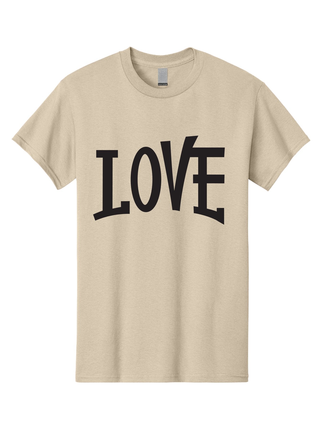 Love-2 Men'S Graphic Tee, 100% Cotton, Comfortable Casual Summer Wear, Machine Washable, Love Typography, Black Font, Bold Letters, Emotional Words, Heartfelt Expression, Love Quote, Typographic Art Aab290 8