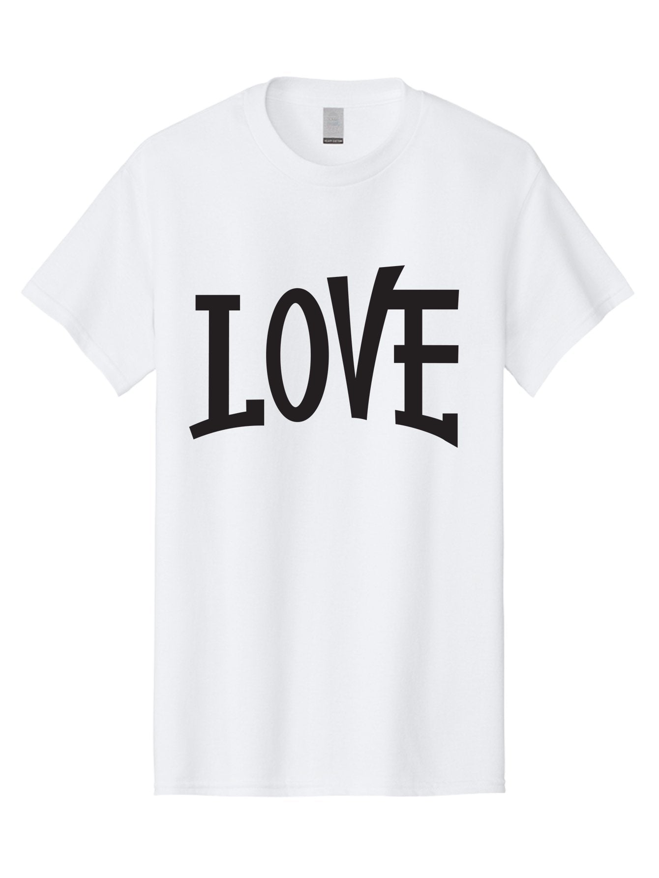 Love-2 Men'S Graphic Tee, 100% Cotton, Comfortable Casual Summer Wear, Machine Washable, Love Typography, Black Font, Bold Letters, Emotional Words, Heartfelt Expression, Love Quote, Typographic Art Aab290 5