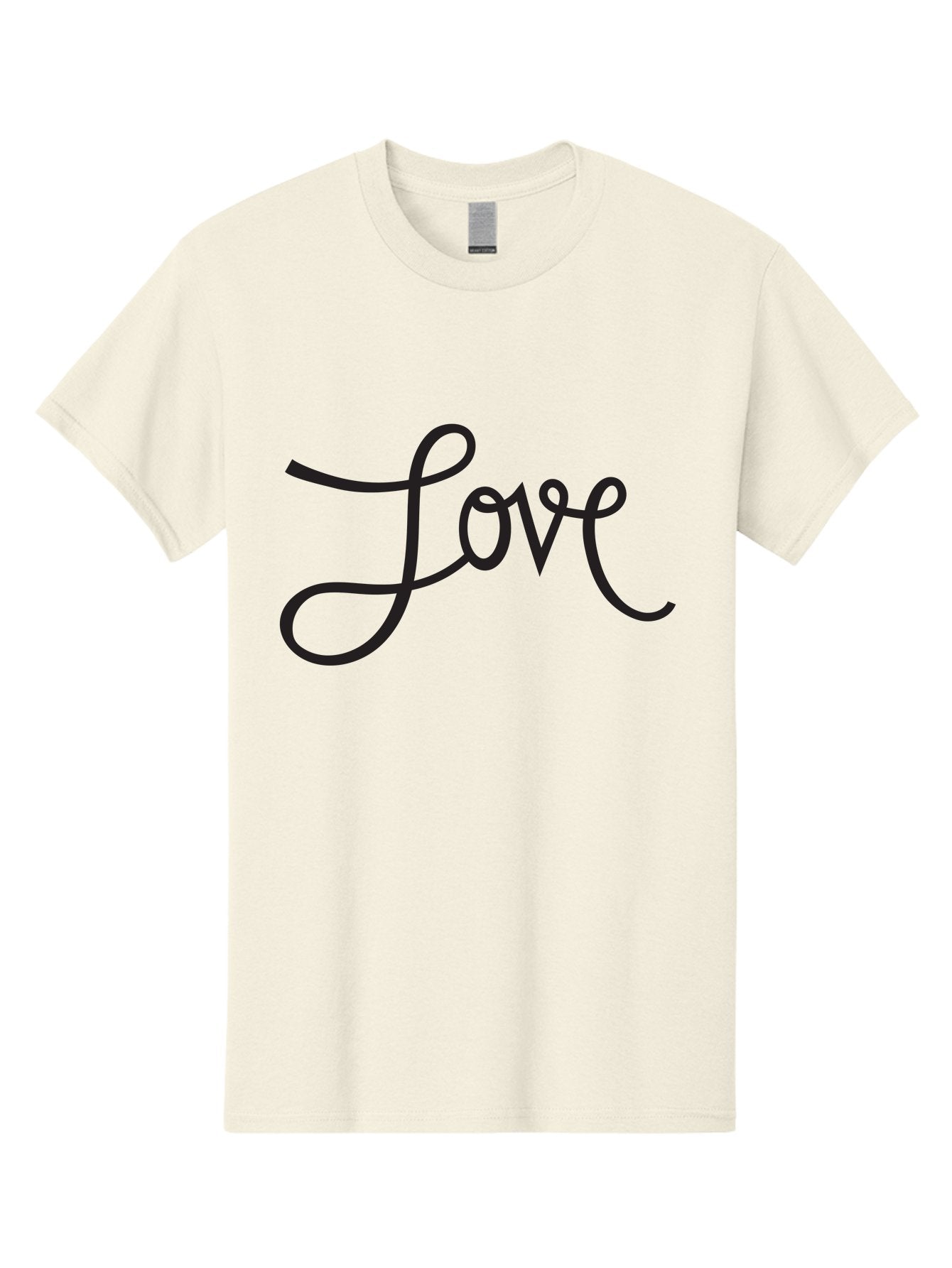 Love Men'S Graphic Tee, 100% Cotton, Comfortable Casual Summer Wear, Machine Washable, Love Typography, Cursive Font, Black Text, Romantic Quote, Affectionate Message, Heartwarming Phrase, Elegant Script Aab294 13
