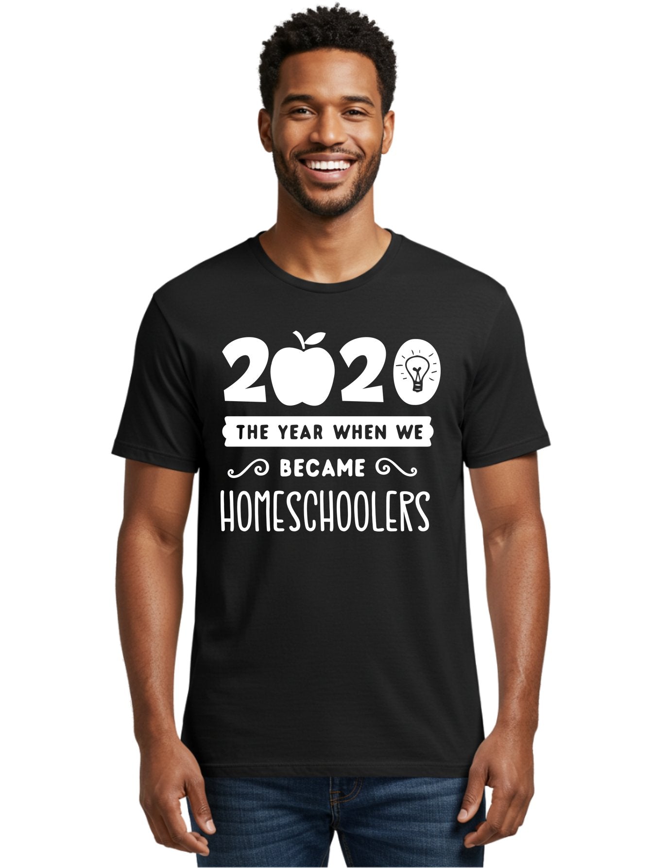 2020-The-Year-When-We-Became-Homeschoolers-1 Men'S Graphic Tee, 100% Cotton, Comfortable Casual Summer Wear, Machine Washable, Homeschooling, Online Learning, Covid-19, 2020, Education, Homeschoolers, Alternative Schooling, Home Education, Aab309 18