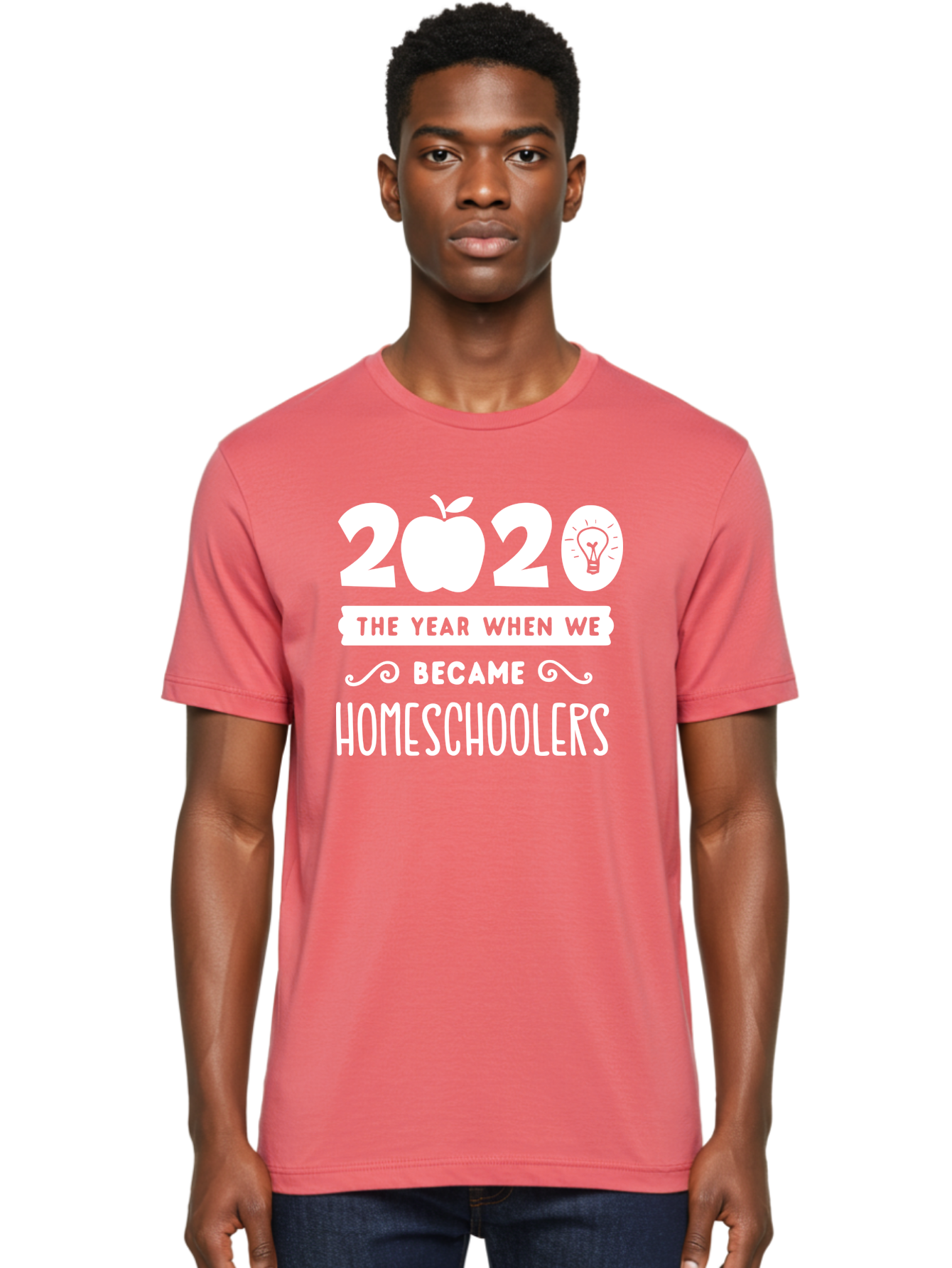 2020-The-Year-When-We-Became-Homeschoolers-1 Men'S Graphic Tee, 100% Cotton, Comfortable Casual Summer Wear, Machine Washable, Homeschooling, Online Learning, Covid-19, 2020, Education, Homeschoolers, Alternative Schooling, Home Education, Aab309 22