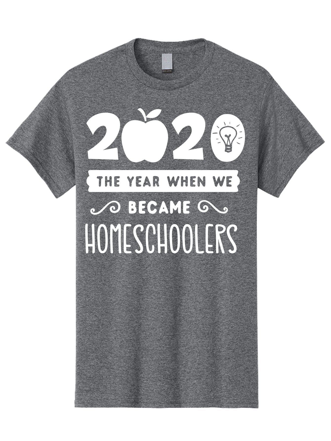 2020-The-Year-When-We-Became-Homeschoolers-1 Men'S Graphic Tee, 100% Cotton, Comfortable Casual Summer Wear, Machine Washable, Homeschooling, Online Learning, Covid-19, 2020, Education, Homeschoolers, Alternative Schooling, Home Education, Aab309 12