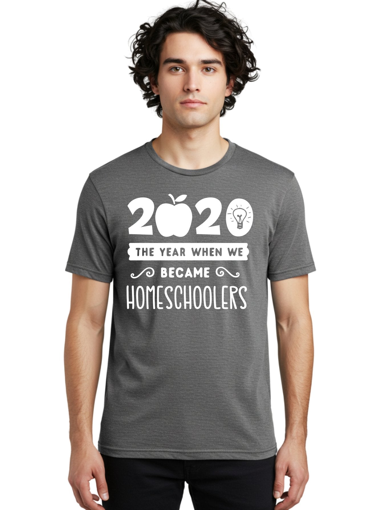 2020-The-Year-When-We-Became-Homeschoolers-1 Men'S Graphic Tee, 100% Cotton, Comfortable Casual Summer Wear, Machine Washable, Homeschooling, Online Learning, Covid-19, 2020, Education, Homeschoolers, Alternative Schooling, Home Education, Aab309 28