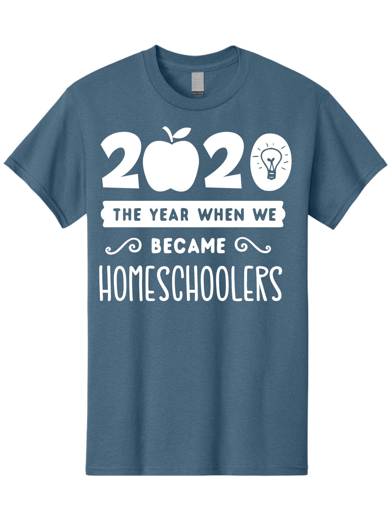 2020-The-Year-When-We-Became-Homeschoolers-1 Men'S Graphic Tee, 100% Cotton, Comfortable Casual Summer Wear, Machine Washable, Homeschooling, Online Learning, Covid-19, 2020, Education, Homeschoolers, Alternative Schooling, Home Education, Aab309 15
