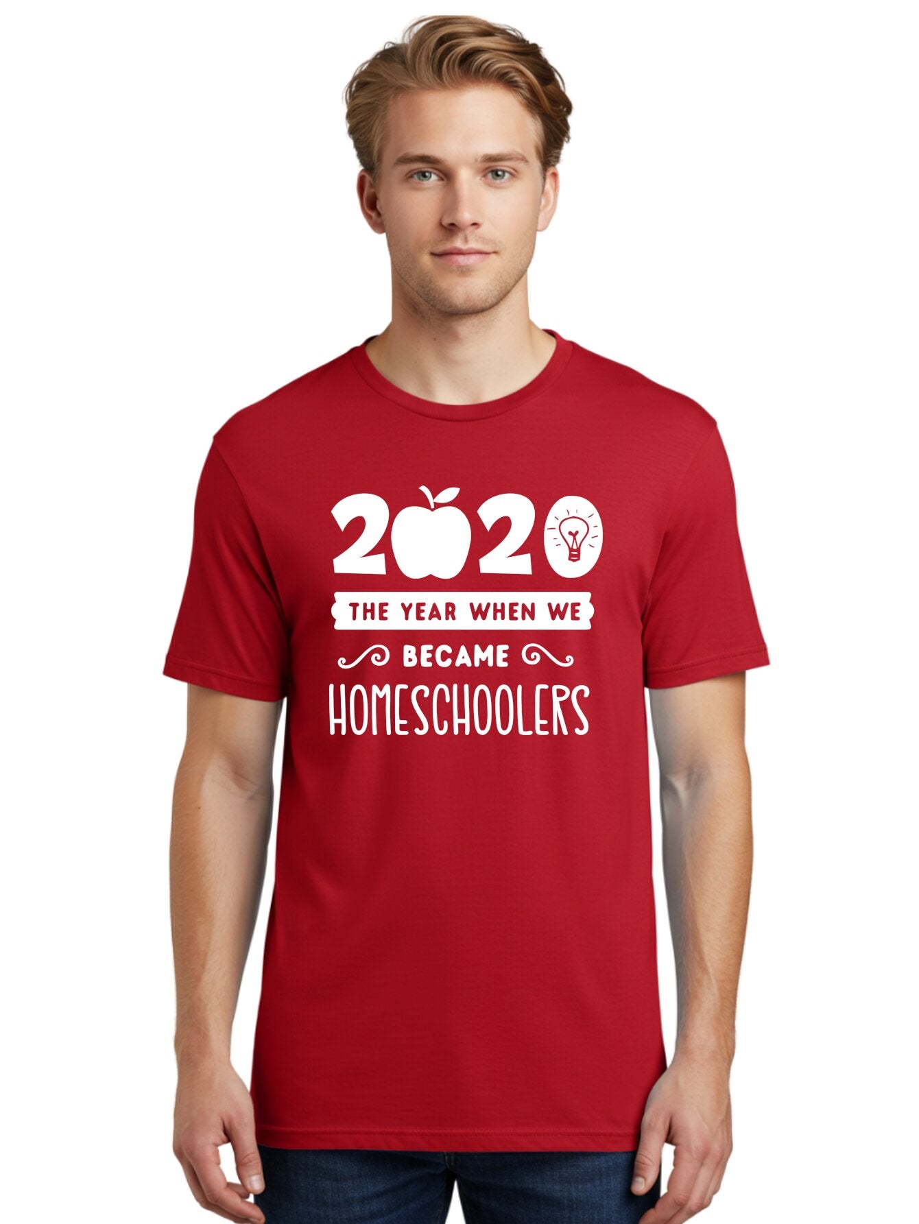 2020-The-Year-When-We-Became-Homeschoolers-1 Men'S Graphic Tee, 100% Cotton, Comfortable Casual Summer Wear, Machine Washable, Homeschooling, Online Learning, Covid-19, 2020, Education, Homeschoolers, Alternative Schooling, Home Education, Aab309 23