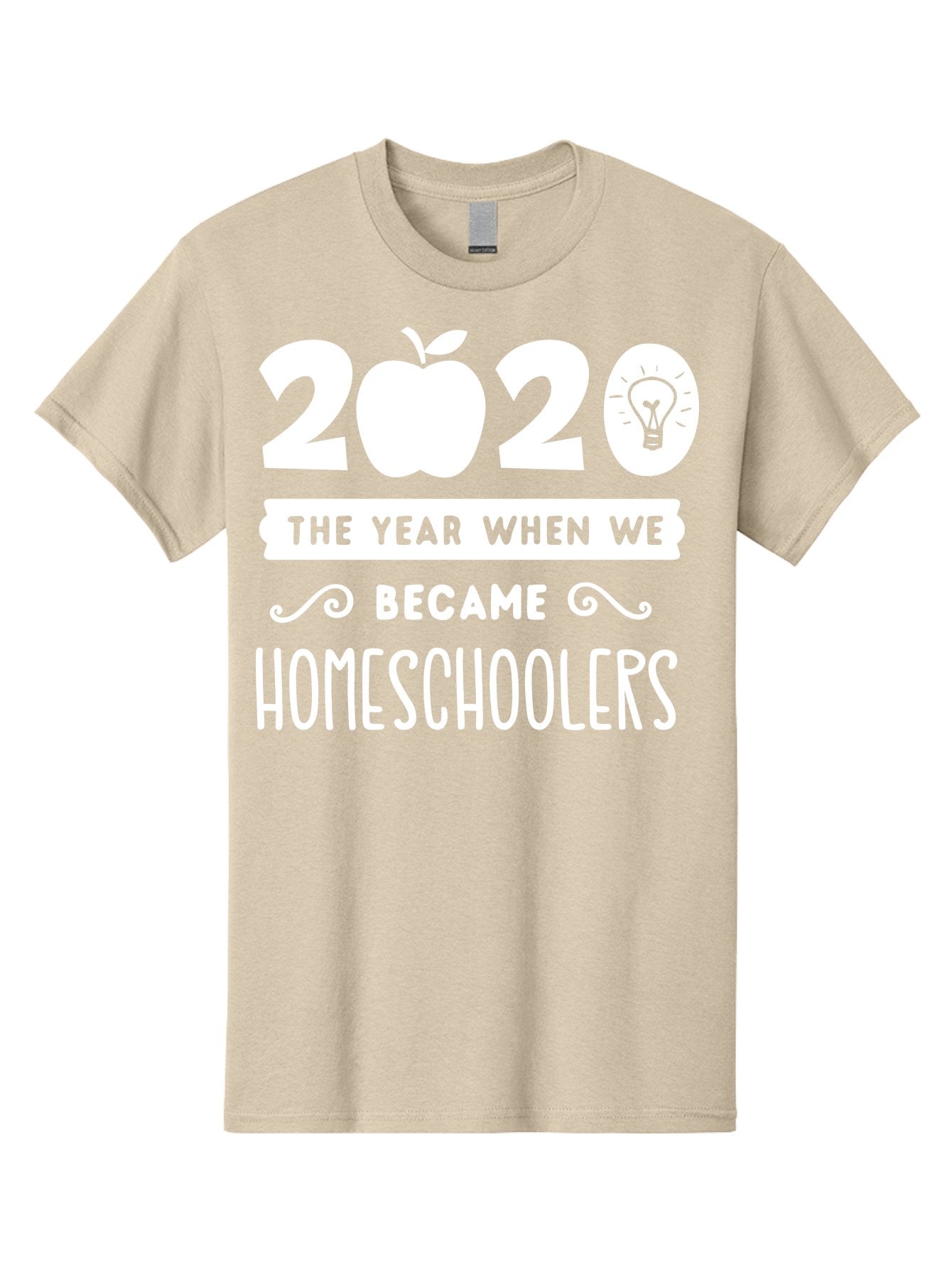 2020-The-Year-When-We-Became-Homeschoolers-1 Men'S Graphic Tee, 100% Cotton, Comfortable Casual Summer Wear, Machine Washable, Homeschooling, Online Learning, Covid-19, 2020, Education, Homeschoolers, Alternative Schooling, Home Education, Aab309 7