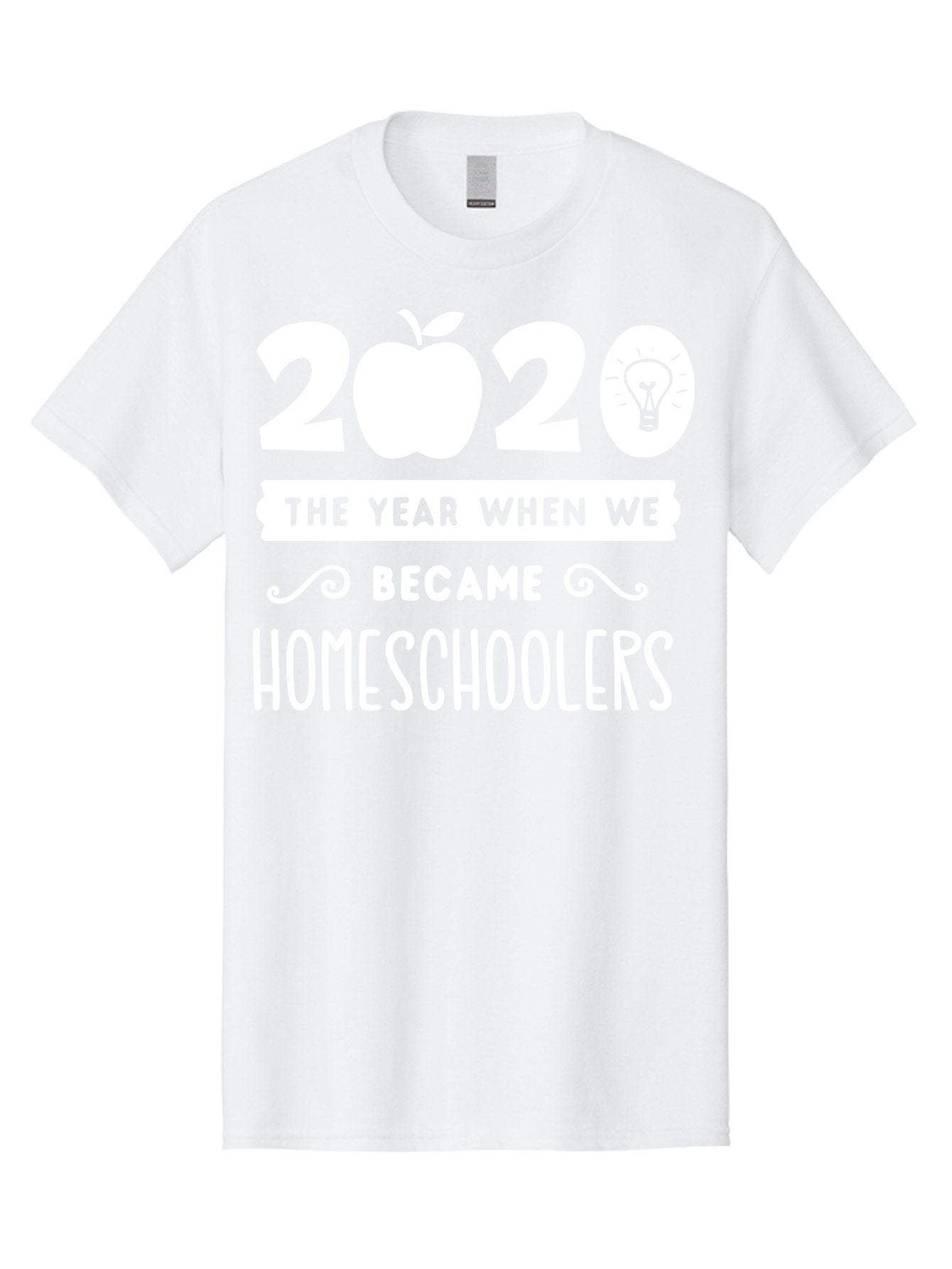 2020-The-Year-When-We-Became-Homeschoolers-1 Men'S Graphic Tee, 100% Cotton, Comfortable Casual Summer Wear, Machine Washable, Homeschooling, Online Learning, Covid-19, 2020, Education, Homeschoolers, Alternative Schooling, Home Education, Aab309 3