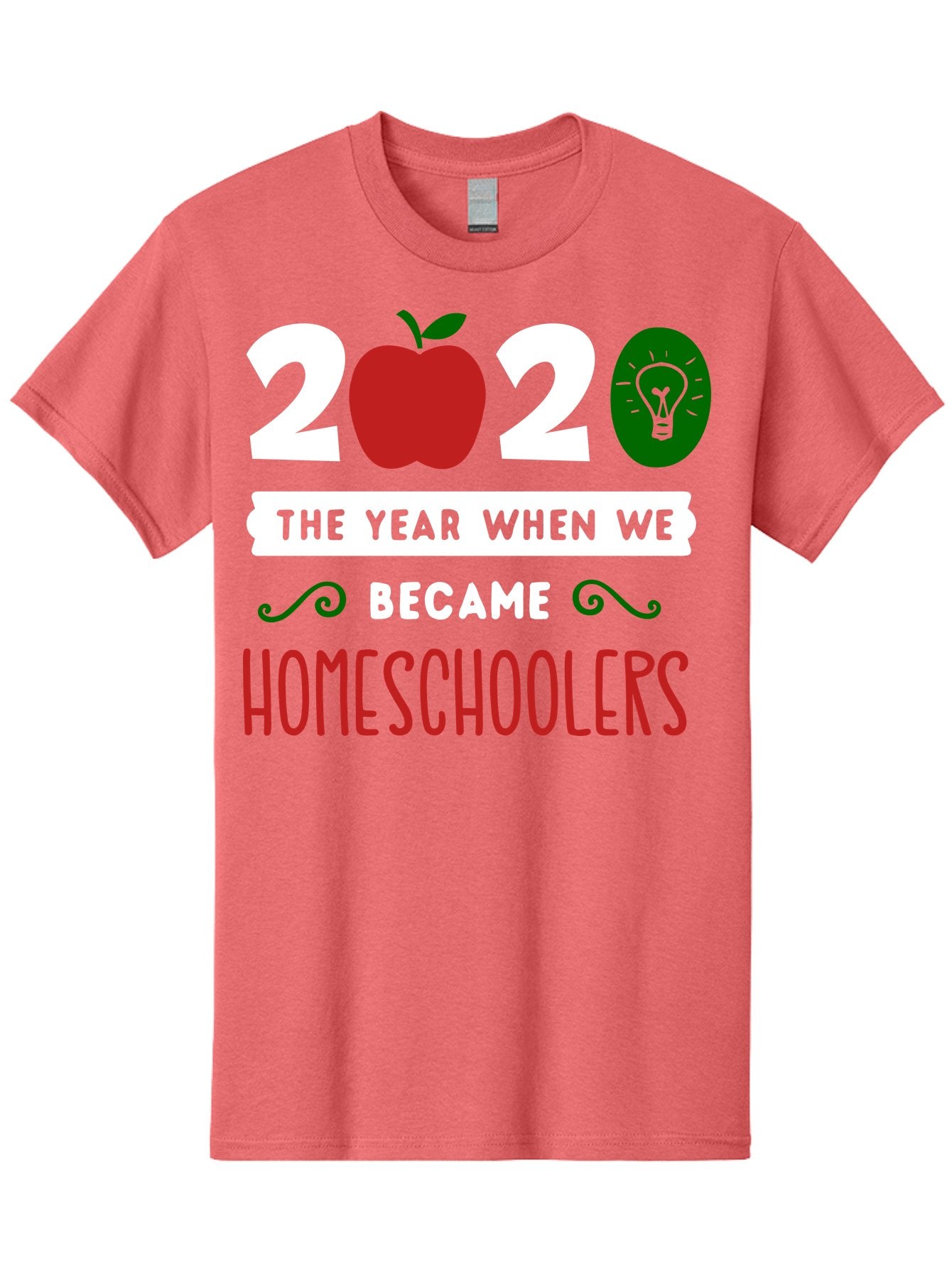 2020-The-Year-When-We-Became-Homeschoolers-2 Men'S Graphic Tee, 100% Cotton, Comfortable Casual Summer Wear, Machine Washable, Homeschooling, 2020, Year Of Change, Education, Learning At Home, Homeschoolers, New Normal, Covid-19 Impact, Aab310 13
