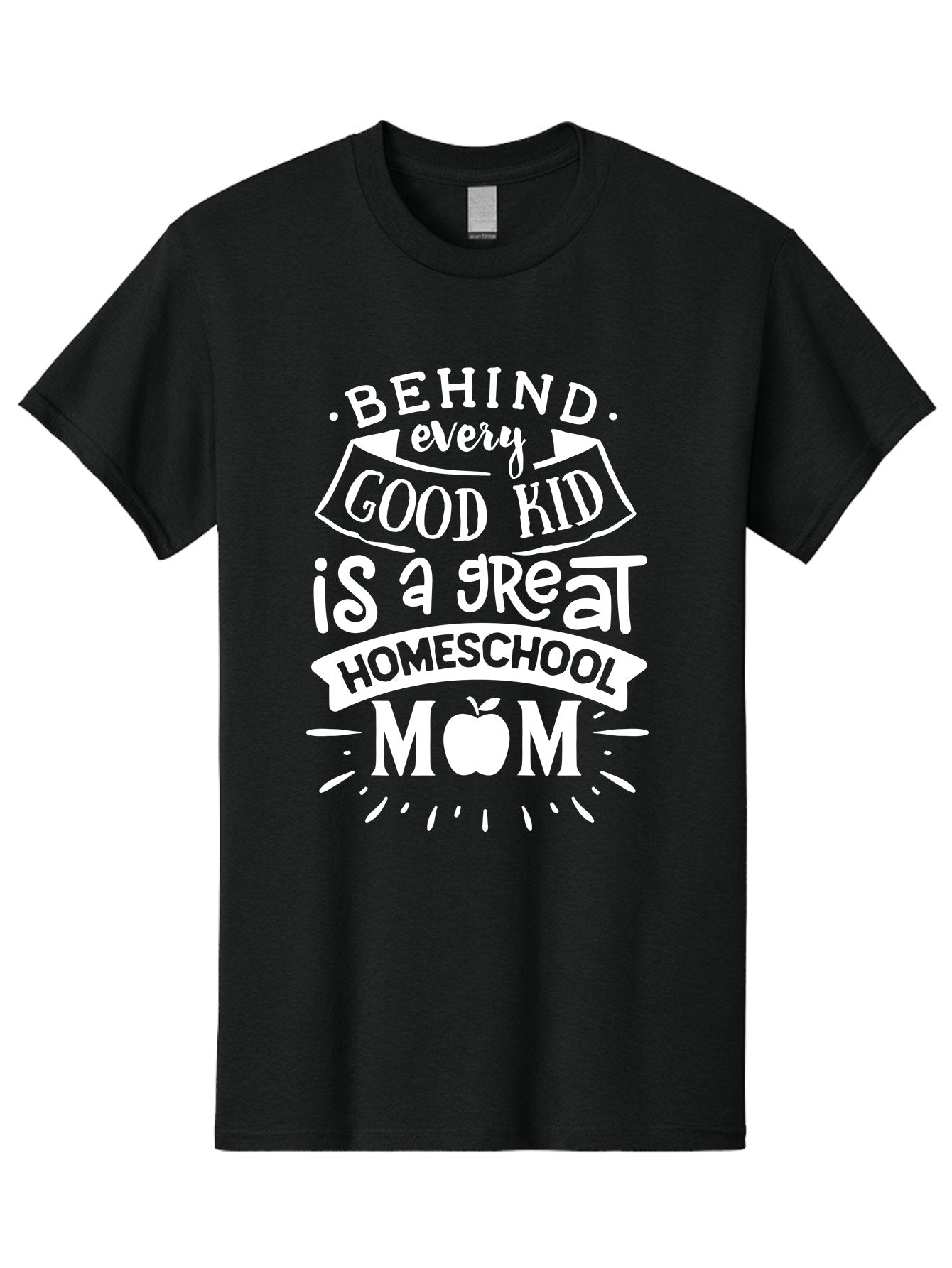 Behind-Every-Good-Kid-1 Men'S Graphic Tee, 100% Cotton, Comfortable Casual Summer Wear, Machine Washable, Homeschool Mom Appreciation, Proud Parent, Education Support, Homeschooling Journey, Dedicated Mother, Behind Every Good Kid Aab313 14