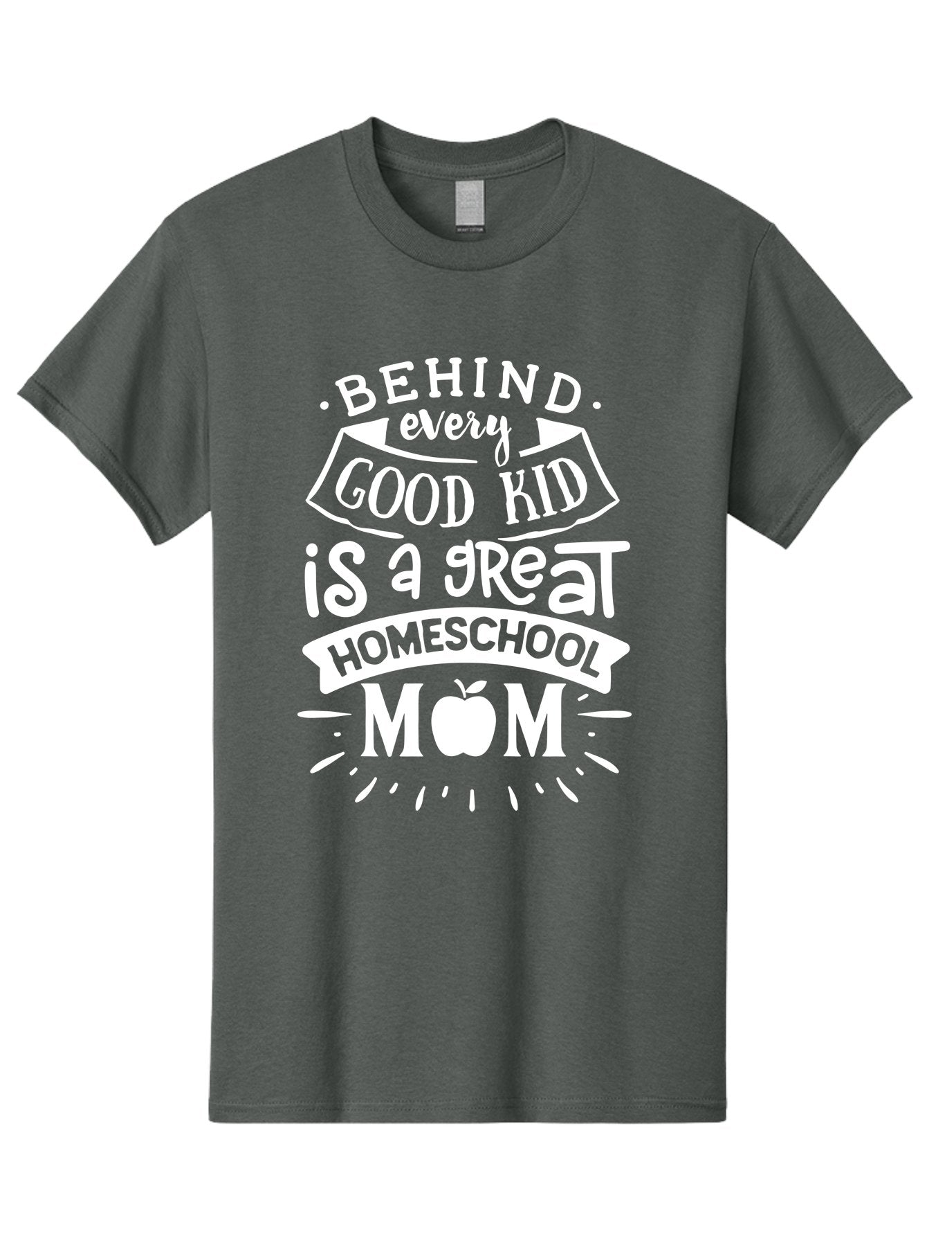 Behind-Every-Good-Kid-1 Men'S Graphic Tee, 100% Cotton, Comfortable Casual Summer Wear, Machine Washable, Homeschool Mom Appreciation, Proud Parent, Education Support, Homeschooling Journey, Dedicated Mother, Behind Every Good Kid Aab313 15