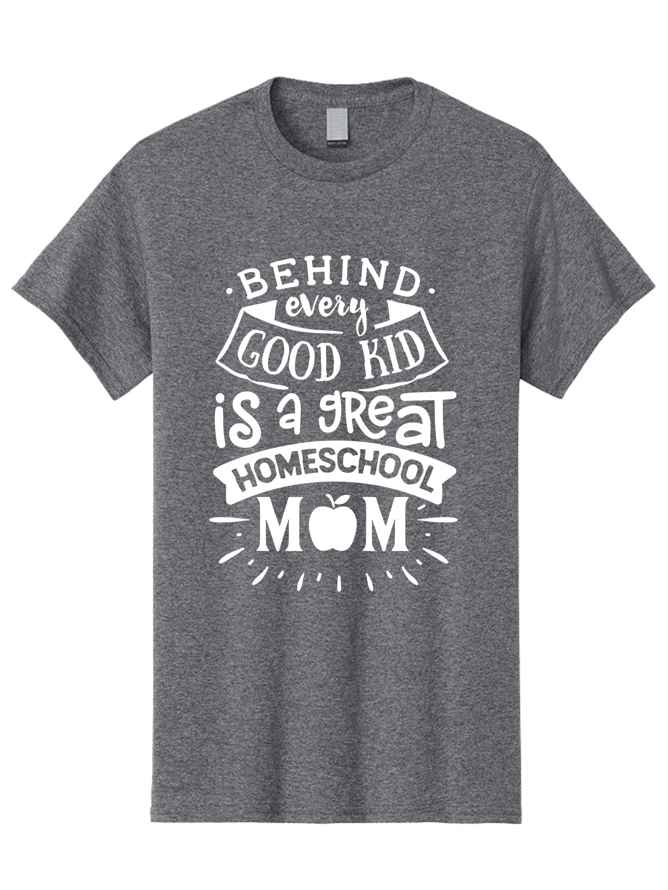 Behind-Every-Good-Kid-1 Men'S Graphic Tee, 100% Cotton, Comfortable Casual Summer Wear, Machine Washable, Homeschool Mom Appreciation, Proud Parent, Education Support, Homeschooling Journey, Dedicated Mother, Behind Every Good Kid Aab313 5