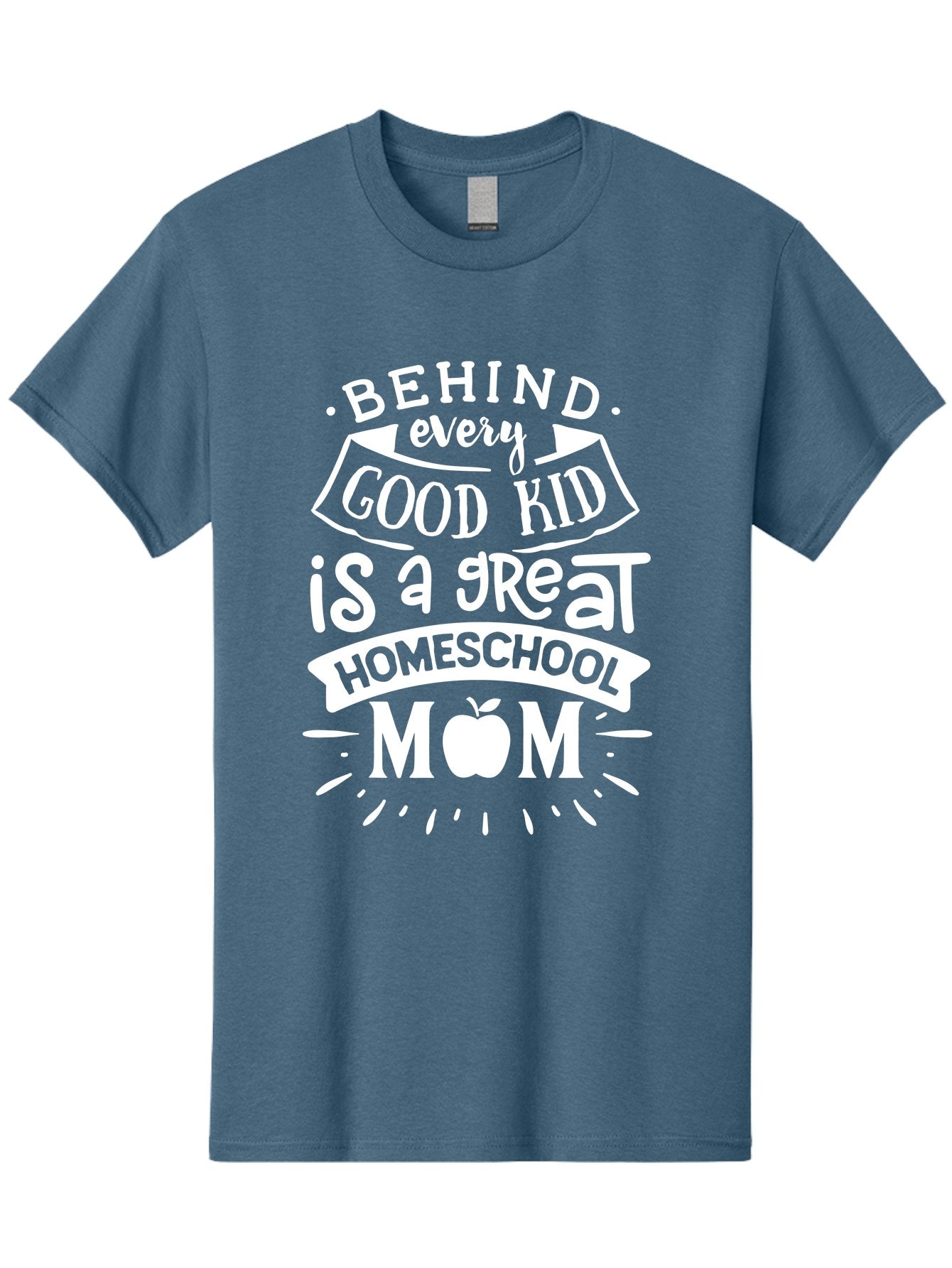 Behind-Every-Good-Kid-1 Men'S Graphic Tee, 100% Cotton, Comfortable Casual Summer Wear, Machine Washable, Homeschool Mom Appreciation, Proud Parent, Education Support, Homeschooling Journey, Dedicated Mother, Behind Every Good Kid Aab313 10