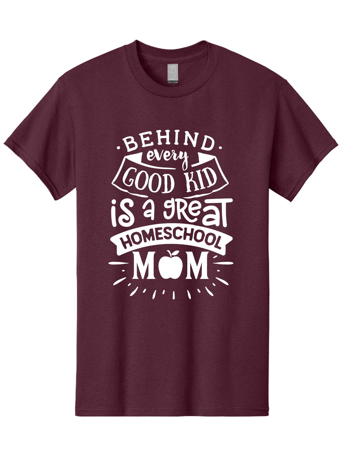 Behind-Every-Good-Kid-1 Men'S Graphic Tee, 100% Cotton, Comfortable Casual Summer Wear, Machine Washable, Homeschool Mom Appreciation, Proud Parent, Education Support, Homeschooling Journey, Dedicated Mother, Behind Every Good Kid Aab313 3