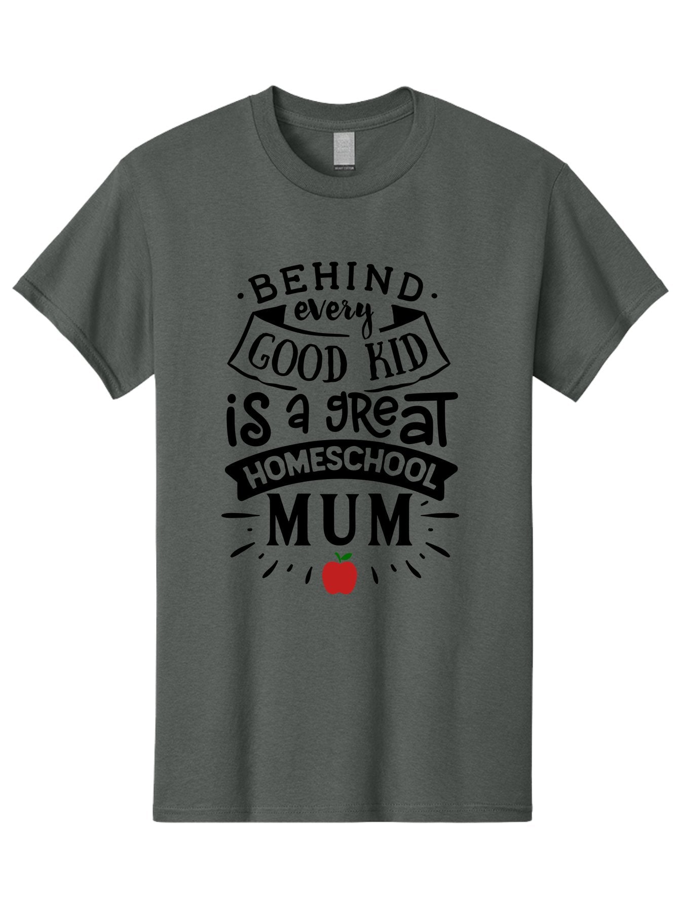 Behind-Every-Good-Kid-3 Men'S Graphic Tee, 100% Cotton, Comfortable Casual Summer Wear, Machine Washable, Homeschool Mum Appreciation, Proud Homeschool Parent, Supportive Mother, Homeschooling Journey, Behind Every Good Kid, Aab315 6