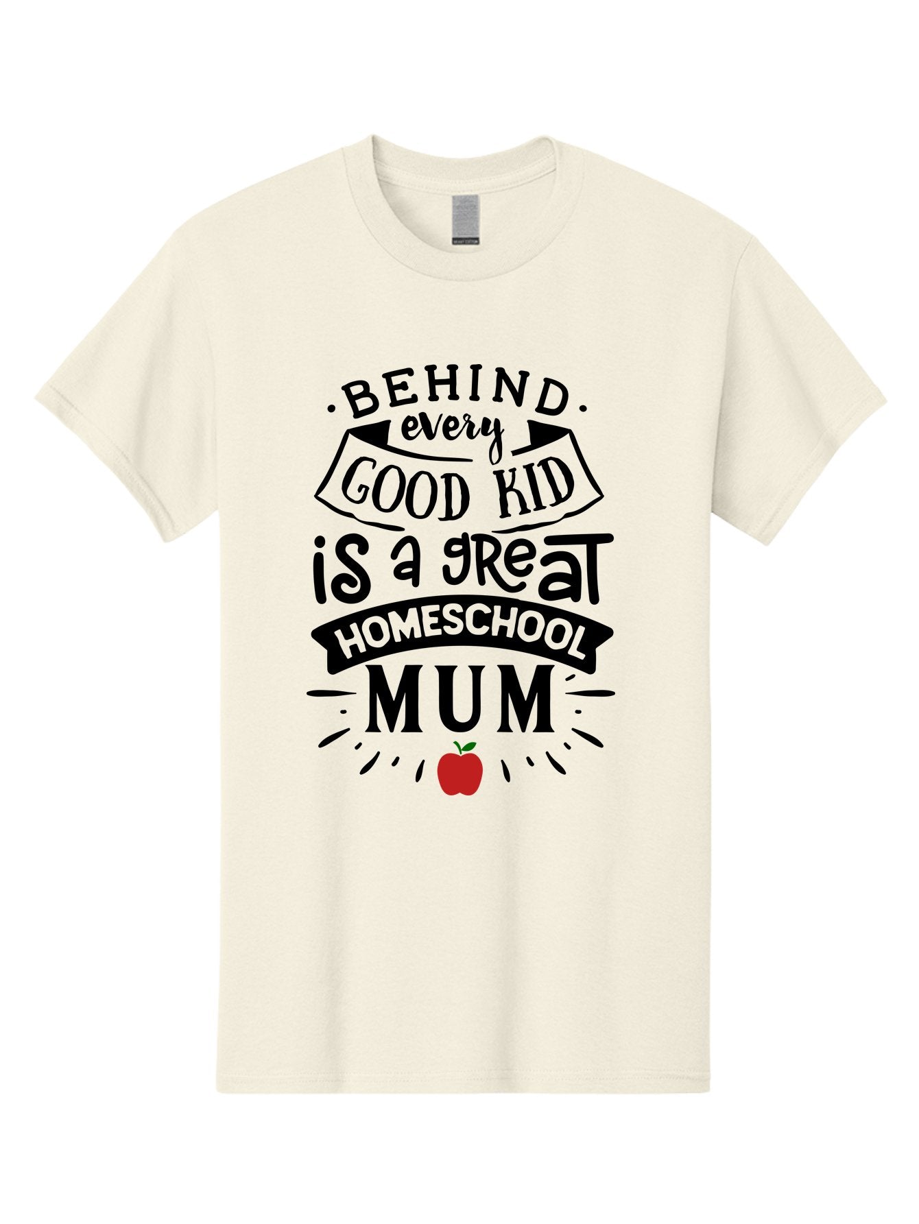 Behind-Every-Good-Kid-3 Men'S Graphic Tee, 100% Cotton, Comfortable Casual Summer Wear, Machine Washable, Homeschool Mum Appreciation, Proud Homeschool Parent, Supportive Mother, Homeschooling Journey, Behind Every Good Kid, Aab315 8