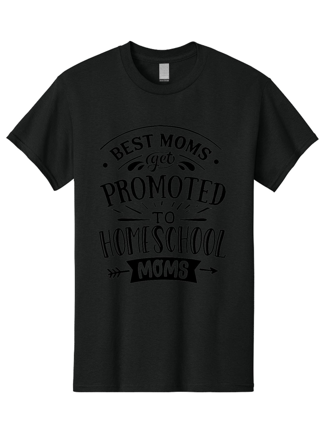 Best-Moms-Get-Promoted-To-Homeschool-Moms-1 Men'S Graphic Tee, 100% Cotton, Comfortable Casual Summer Wear, Machine Washable, Homeschool Mom, Best Mom, Parenting Humor, Educational Mom, Homeschooling Mom, Mother'S Day Gift, Mom'S Promotion, Aab320 9