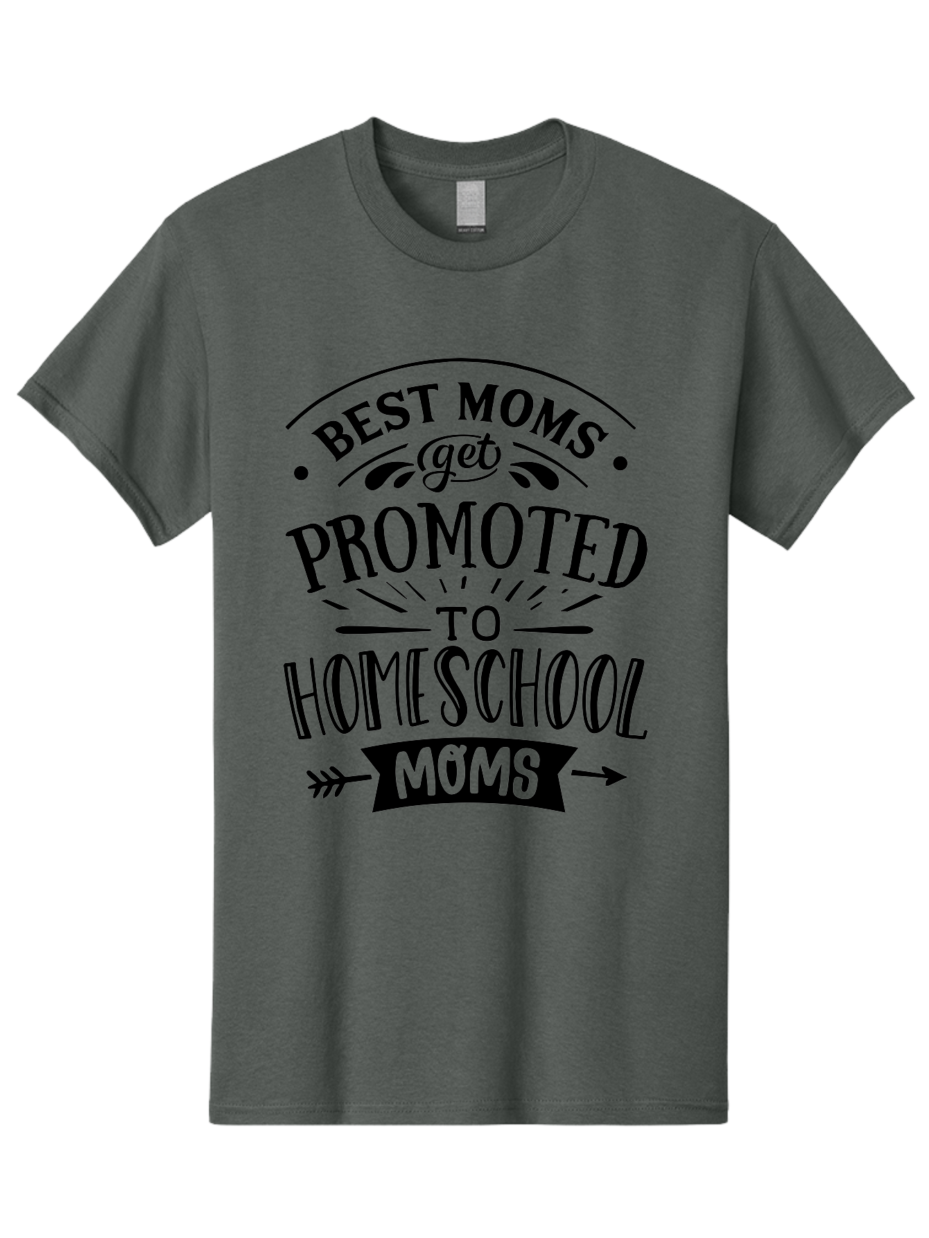 Best-Moms-Get-Promoted-To-Homeschool-Moms-1 Men'S Graphic Tee, 100% Cotton, Comfortable Casual Summer Wear, Machine Washable, Homeschool Mom, Best Mom, Parenting Humor, Educational Mom, Homeschooling Mom, Mother'S Day Gift, Mom'S Promotion, Aab320 19