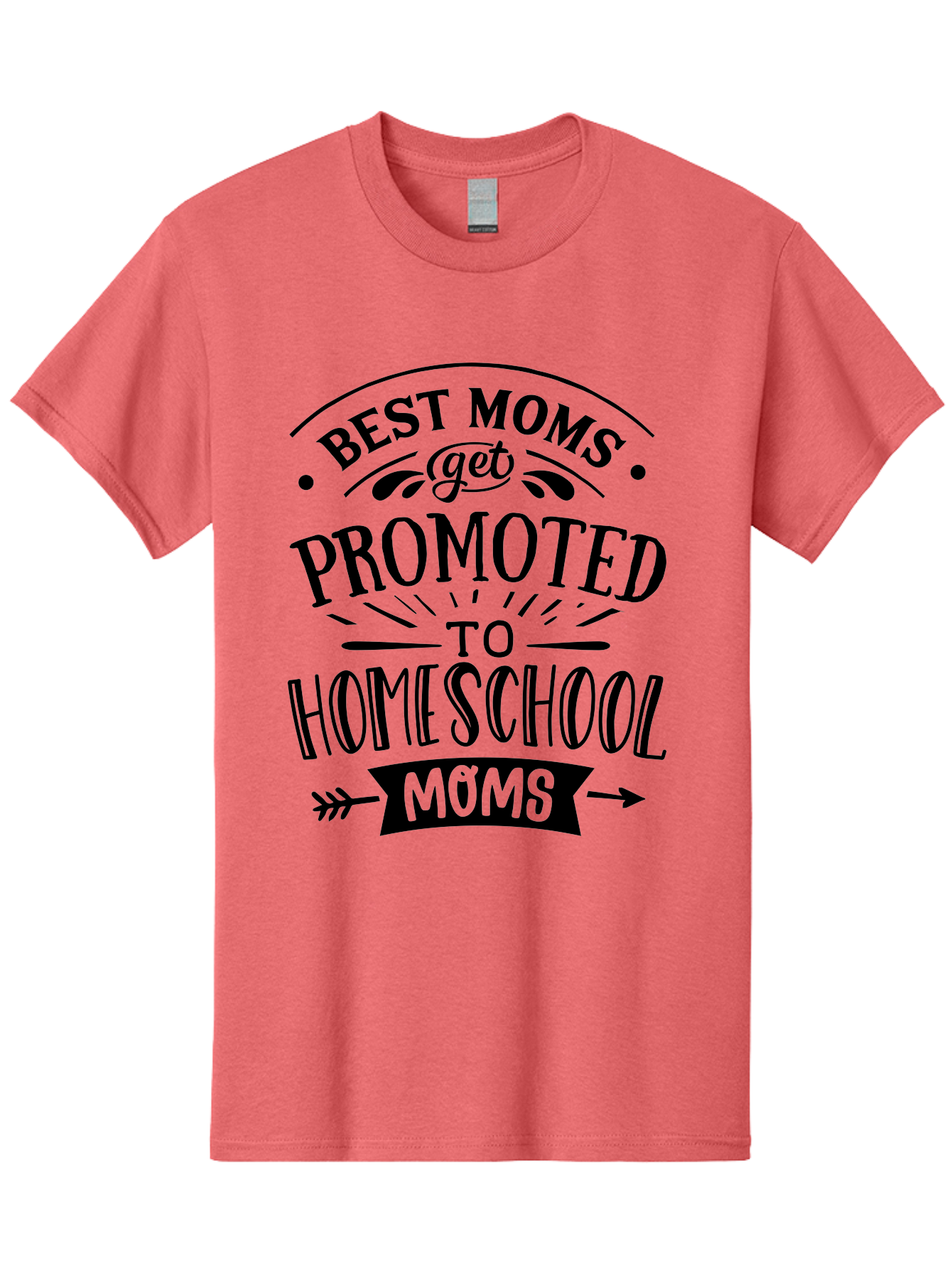 Best-Moms-Get-Promoted-To-Homeschool-Moms-1 Men'S Graphic Tee, 100% Cotton, Comfortable Casual Summer Wear, Machine Washable, Homeschool Mom, Best Mom, Parenting Humor, Educational Mom, Homeschooling Mom, Mother'S Day Gift, Mom'S Promotion, Aab320 5