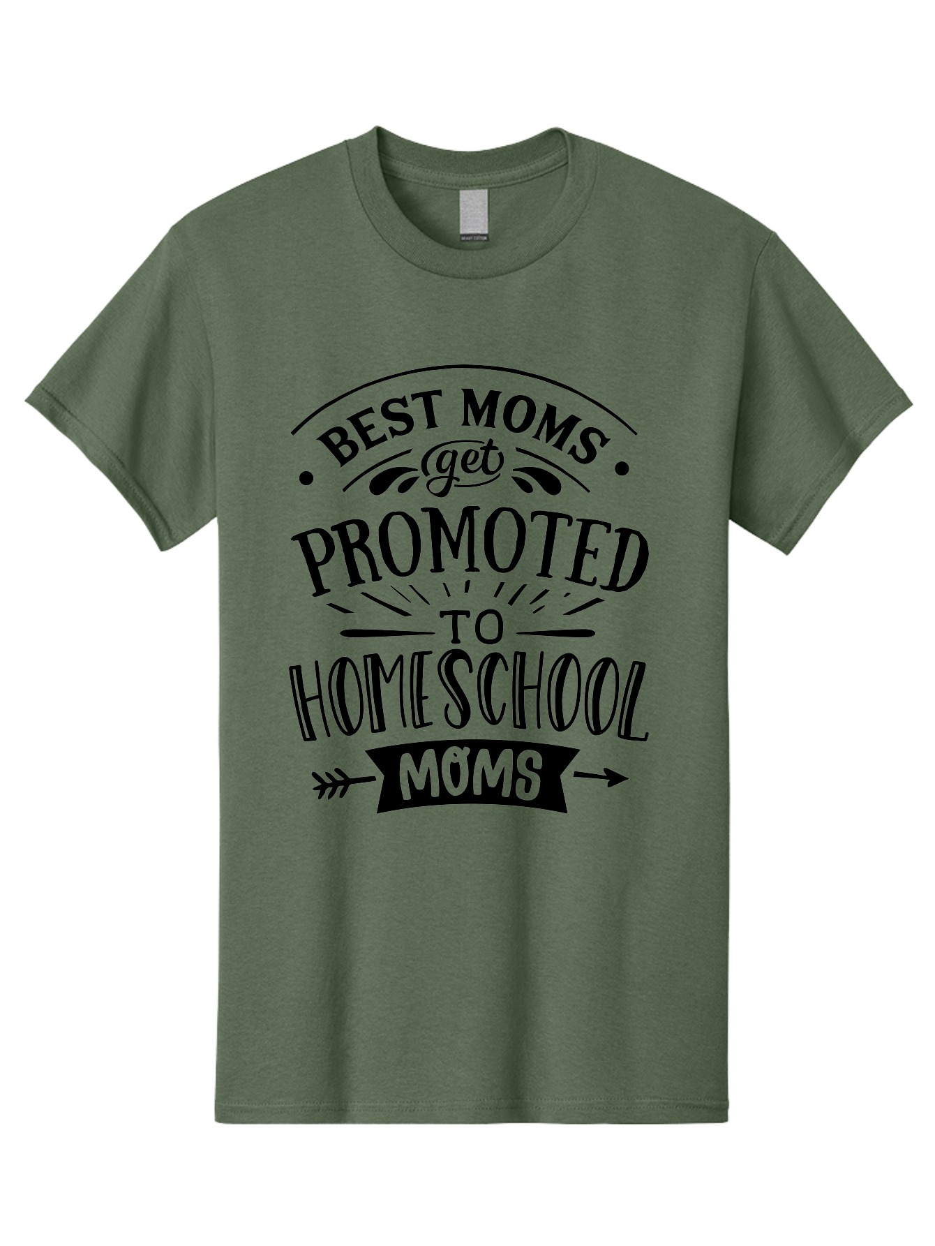 Best-Moms-Get-Promoted-To-Homeschool-Moms-1 Men'S Graphic Tee, 100% Cotton, Comfortable Casual Summer Wear, Machine Washable, Homeschool Mom, Best Mom, Parenting Humor, Educational Mom, Homeschooling Mom, Mother'S Day Gift, Mom'S Promotion, Aab320 21