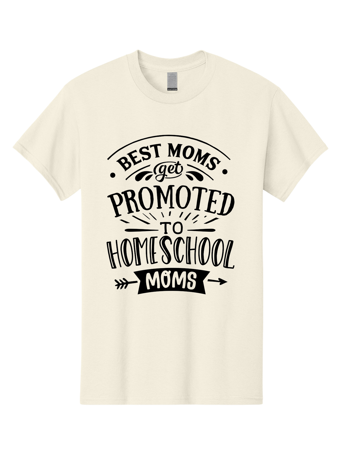 Best-Moms-Get-Promoted-To-Homeschool-Moms-1 Men'S Graphic Tee, 100% Cotton, Comfortable Casual Summer Wear, Machine Washable, Homeschool Mom, Best Mom, Parenting Humor, Educational Mom, Homeschooling Mom, Mother'S Day Gift, Mom'S Promotion, Aab320 23