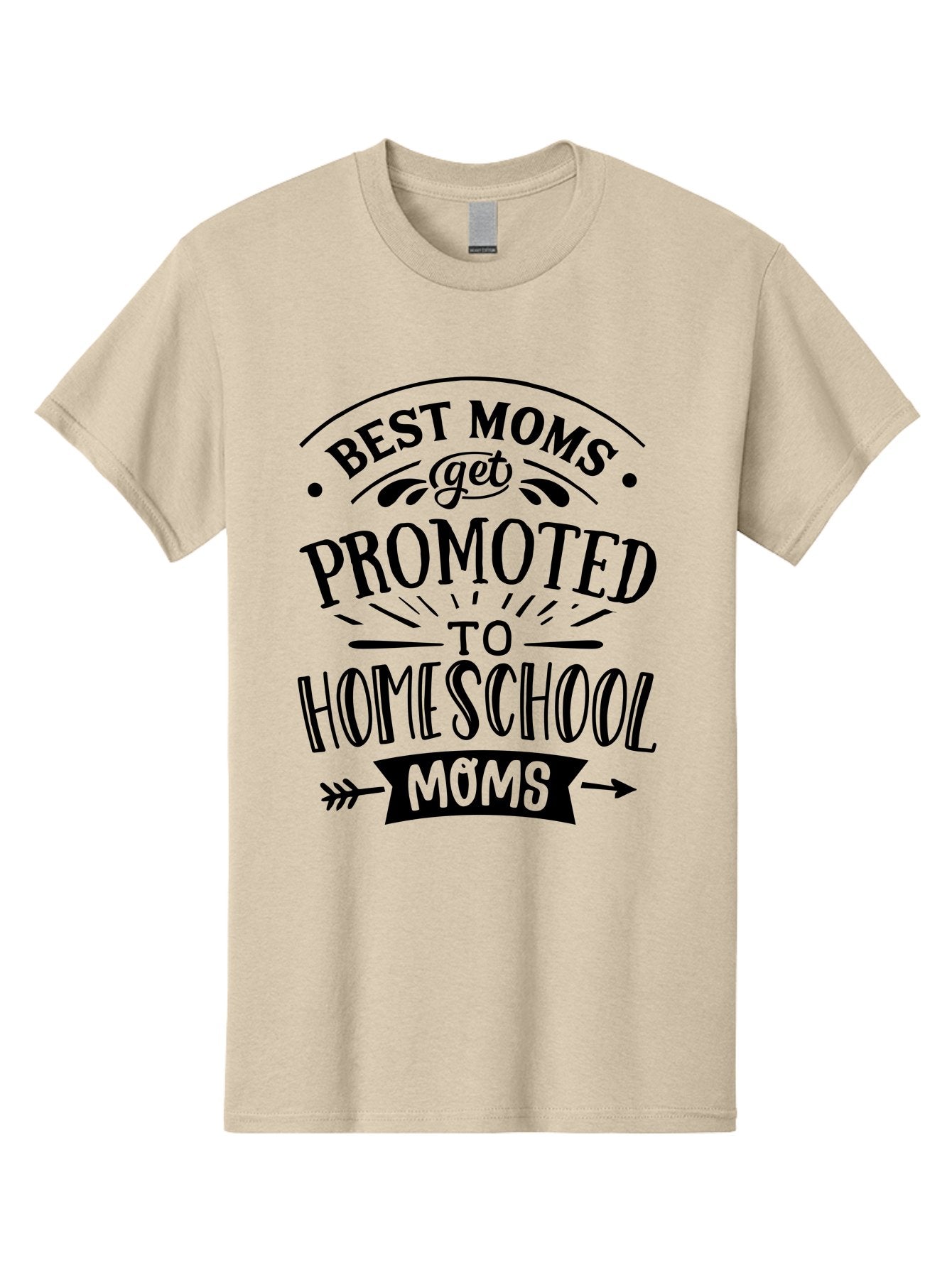 Best-Moms-Get-Promoted-To-Homeschool-Moms-1 Men'S Graphic Tee, 100% Cotton, Comfortable Casual Summer Wear, Machine Washable, Homeschool Mom, Best Mom, Parenting Humor, Educational Mom, Homeschooling Mom, Mother'S Day Gift, Mom'S Promotion, Aab320 7