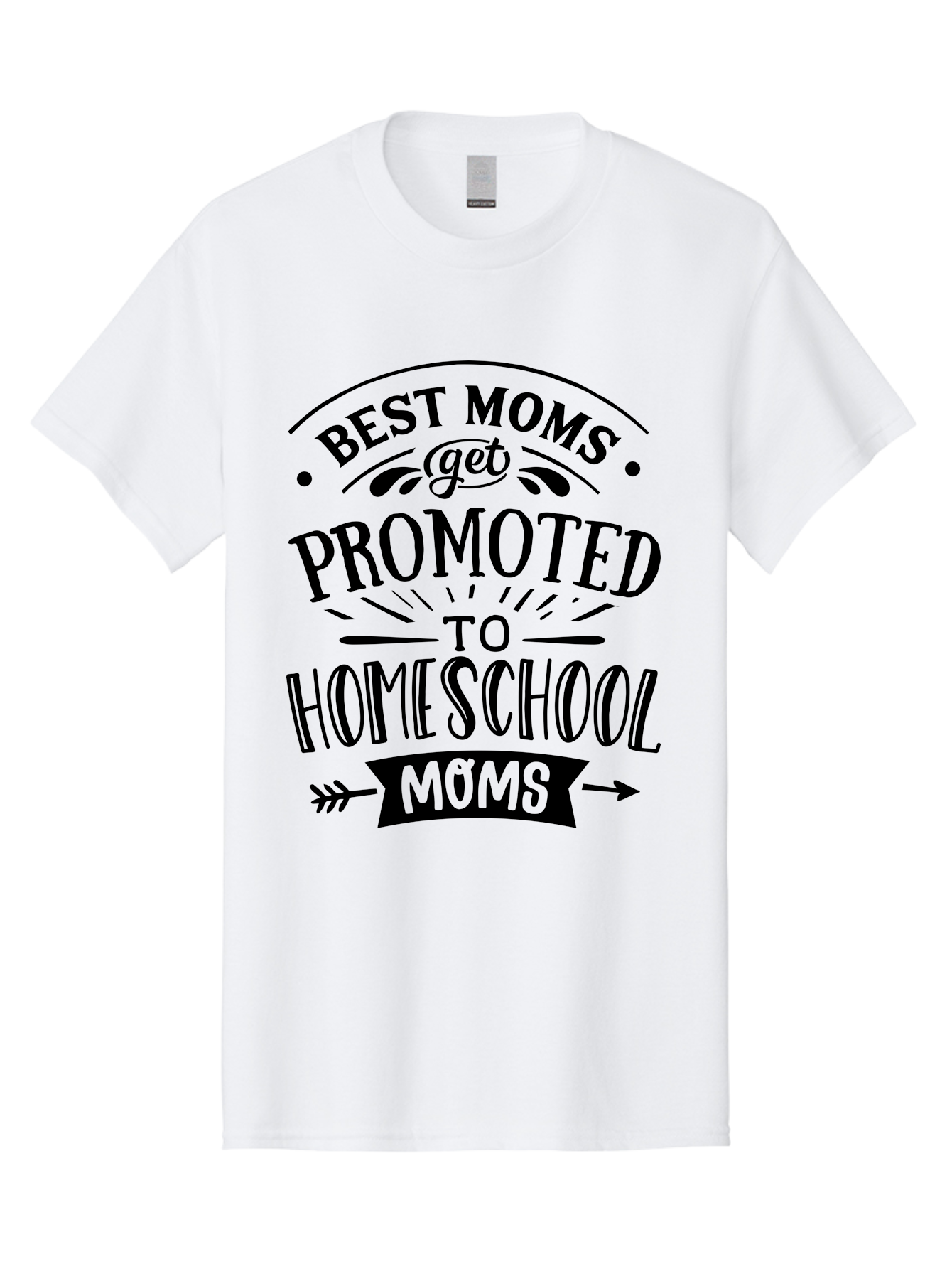 Best-Moms-Get-Promoted-To-Homeschool-Moms-1 Men'S Graphic Tee, 100% Cotton, Comfortable Casual Summer Wear, Machine Washable, Homeschool Mom, Best Mom, Parenting Humor, Educational Mom, Homeschooling Mom, Mother'S Day Gift, Mom'S Promotion, Aab320 27