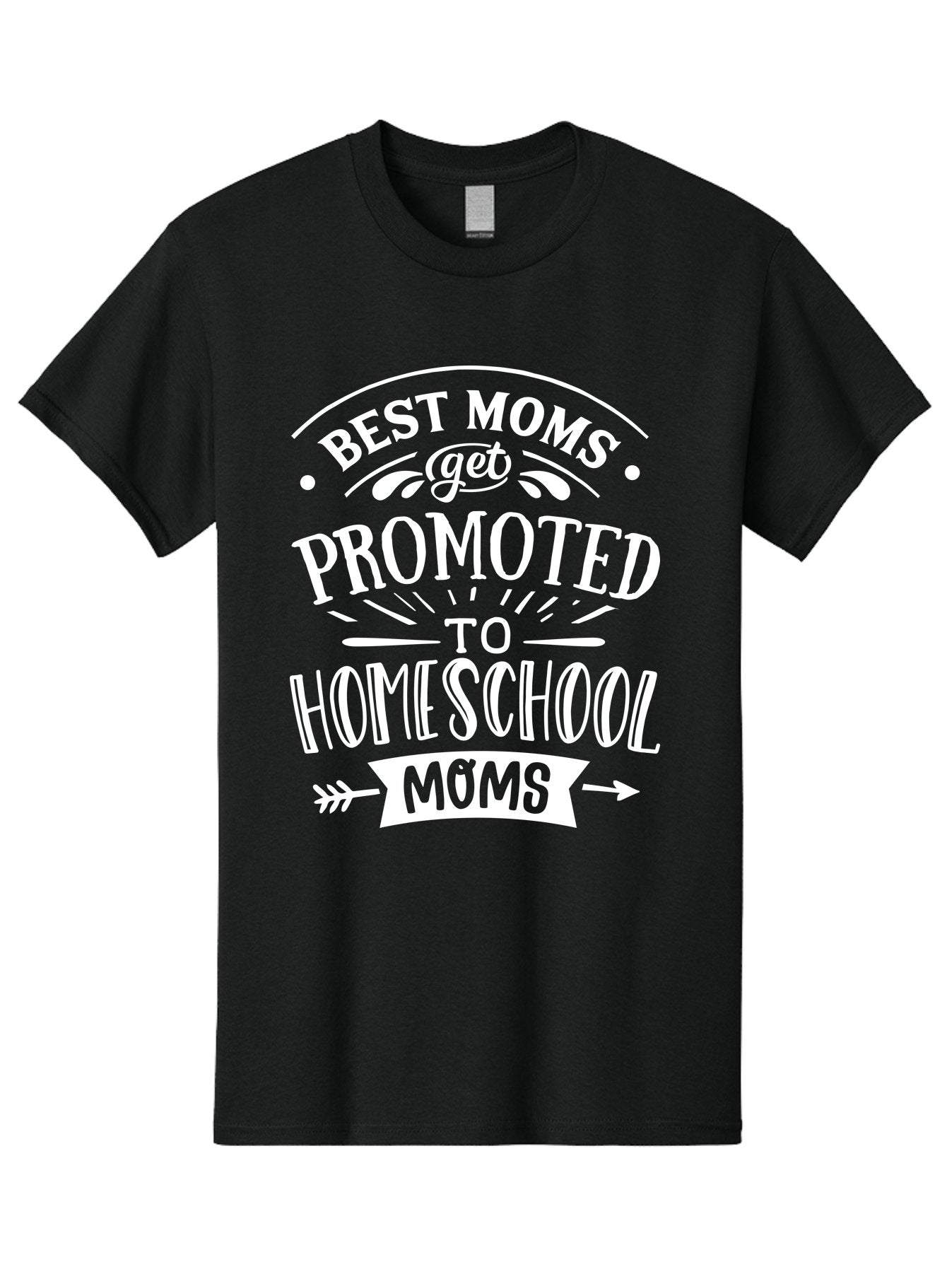 Best-Moms-Get-Promoted-To-Homeschool-Moms Men'S Graphic Tee, 100% Cotton, Comfortable Casual Summer Wear, Machine Washable, Homeschooling Mom, Best Mom, Mom Quotes, Homeschool Mom Quotes, Funny Mom Quotes, Mom Life, Parenting Humor, Aab321
