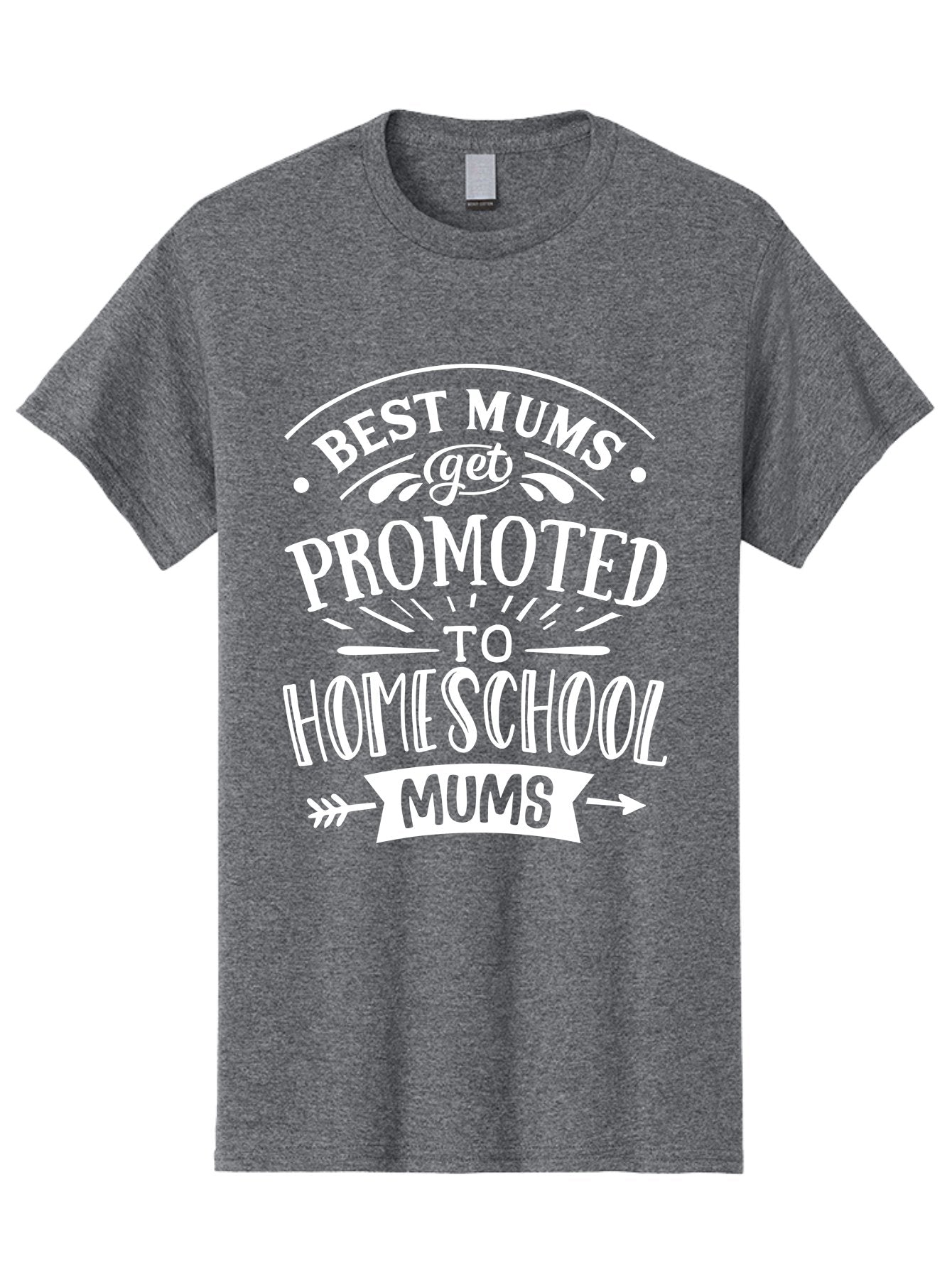 Best-Mums-Get-Promoted-To-Homeschool-Mums Men'S Graphic Tee, 100% Cotton, Comfortable Casual Summer Wear, Machine Washable, Homeschool Mums, Best Mums, Promotion, Parenting, Education, Homeschooling, Mom Life, Motherhood, Funny Quote, Aab322 4