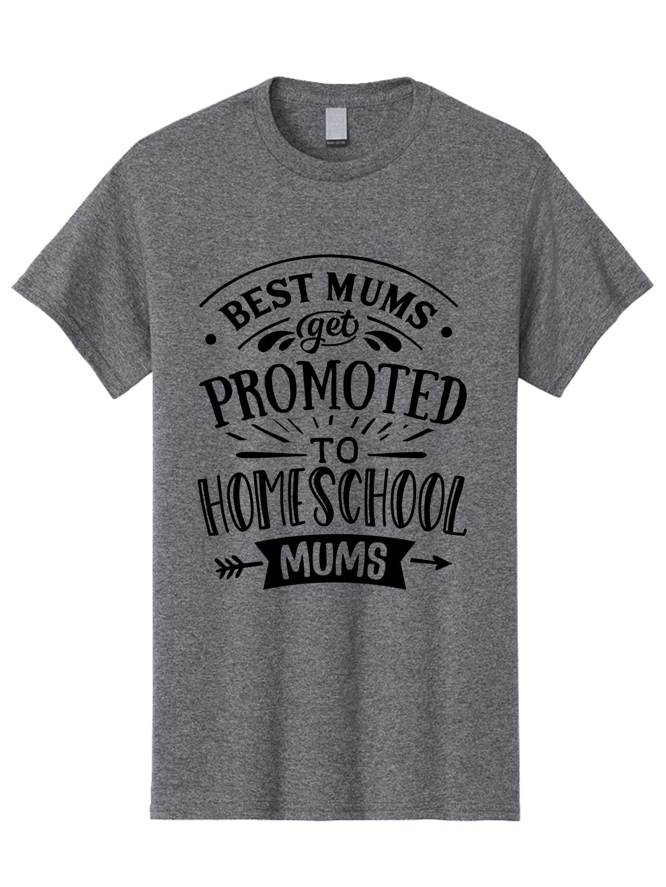 Best-Mums-Get-Promoted Men'S Graphic Tee, 100% Cotton, Comfortable Casual Summer Wear, Machine Washable, Homeschooling Moms, Parenting Quotes, Homeschool Mom Quotes, Funny Mom Quotes, Mom Appreciation, Motherhood, Homeschooling, Aab323