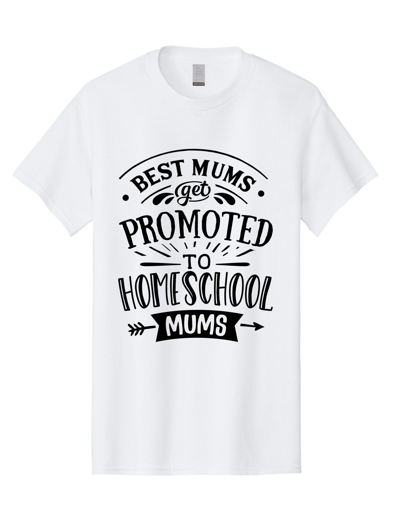 Best-Mums-Get-Promoted Men'S Graphic Tee, 100% Cotton, Comfortable Casual Summer Wear, Machine Washable, Homeschooling Moms, Parenting Quotes, Homeschool Mom Quotes, Funny Mom Quotes, Mom Appreciation, Motherhood, Homeschooling, Aab323 3