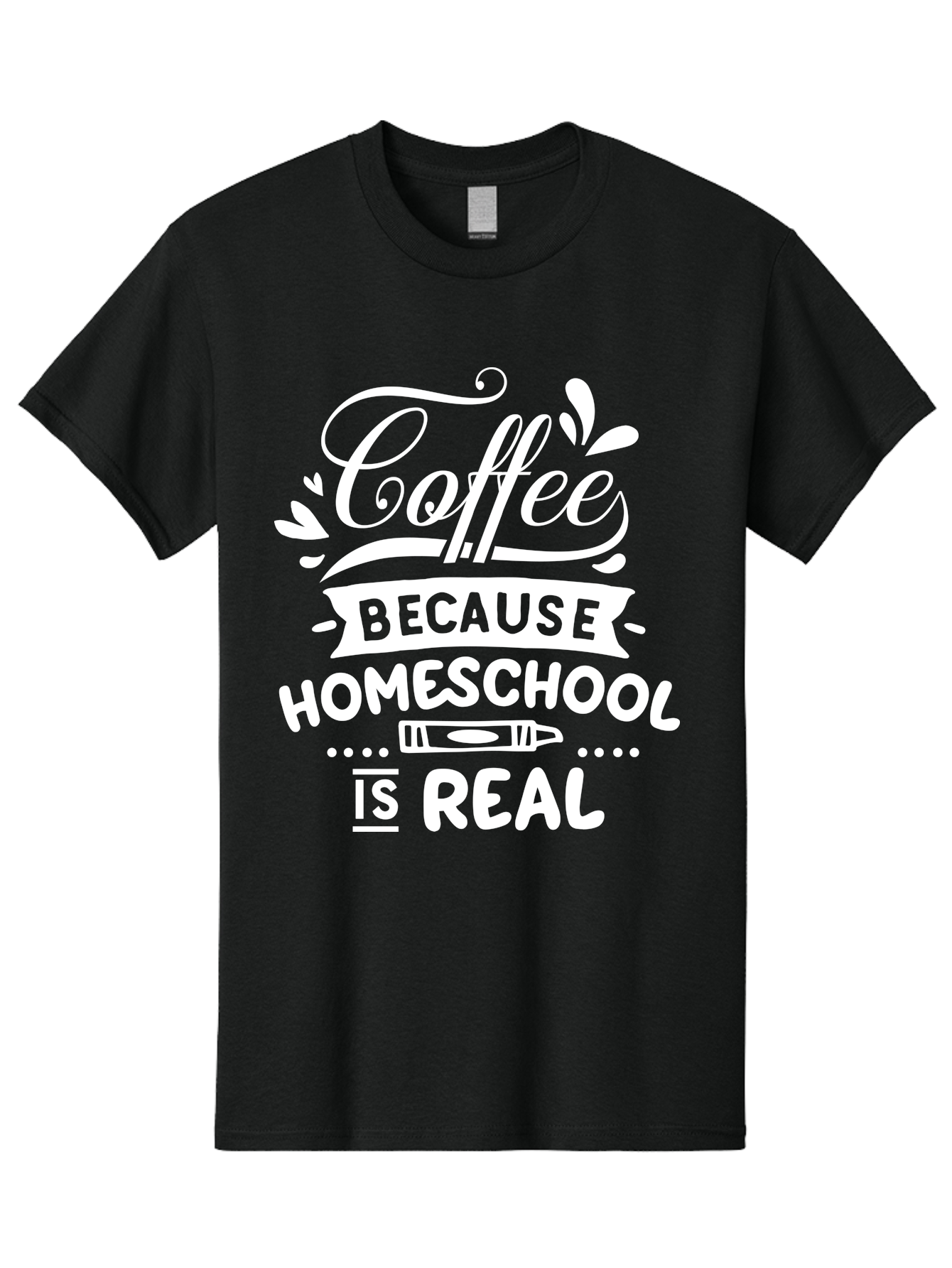 Coffee-Because-Homeschool-Is-Real-1 Men'S Graphic Tee, 100% Cotton, Comfortable Casual Summer Wear, Machine Washable, Homeschooling, Coffee Humor, Parenting Joke, Educational Quote, Teacher Humor, Coffee Lover, Homeschool Mom, Funny Saying Aab324 7