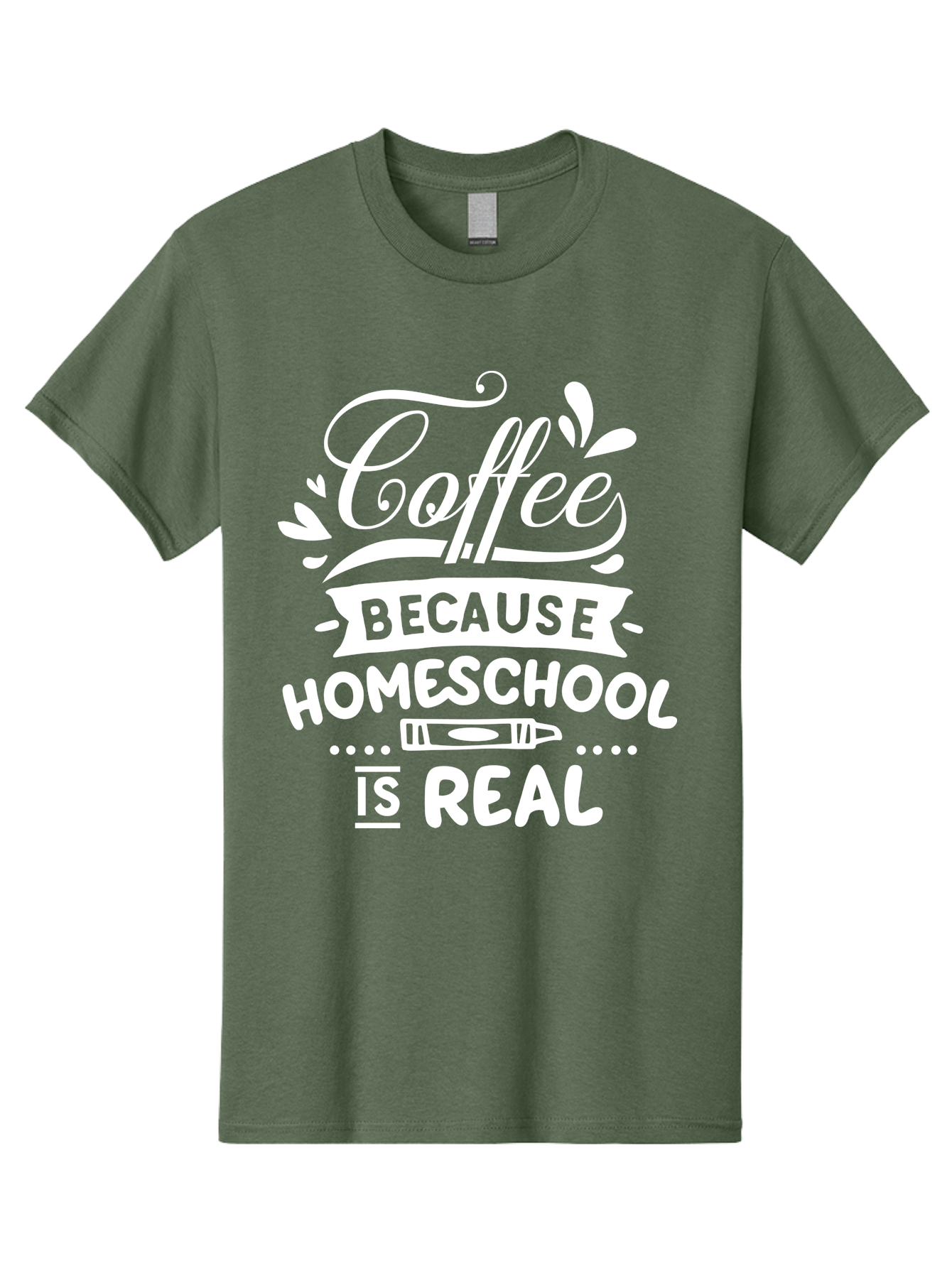 Coffee-Because-Homeschool-Is-Real-1 Men'S Graphic Tee, 100% Cotton, Comfortable Casual Summer Wear, Machine Washable, Homeschooling, Coffee Humor, Parenting Joke, Educational Quote, Teacher Humor, Coffee Lover, Homeschool Mom, Funny Saying Aab324 15