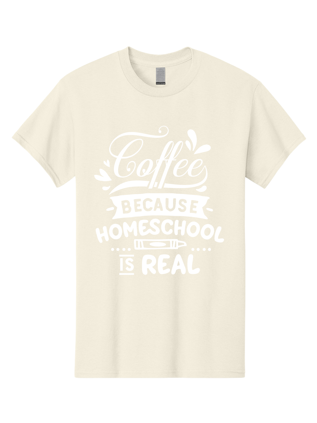 Coffee-Because-Homeschool-Is-Real-1 Men'S Graphic Tee, 100% Cotton, Comfortable Casual Summer Wear, Machine Washable, Homeschooling, Coffee Humor, Parenting Joke, Educational Quote, Teacher Humor, Coffee Lover, Homeschool Mom, Funny Saying Aab324 17