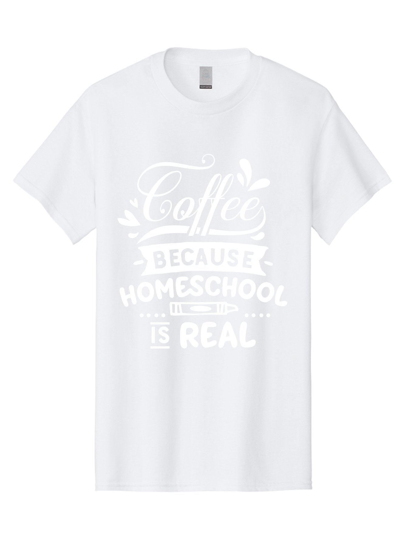 Coffee-Because-Homeschool-Is-Real-1 Men'S Graphic Tee, 100% Cotton, Comfortable Casual Summer Wear, Machine Washable, Homeschooling, Coffee Humor, Parenting Joke, Educational Quote, Teacher Humor, Coffee Lover, Homeschool Mom, Funny Saying Aab324 10