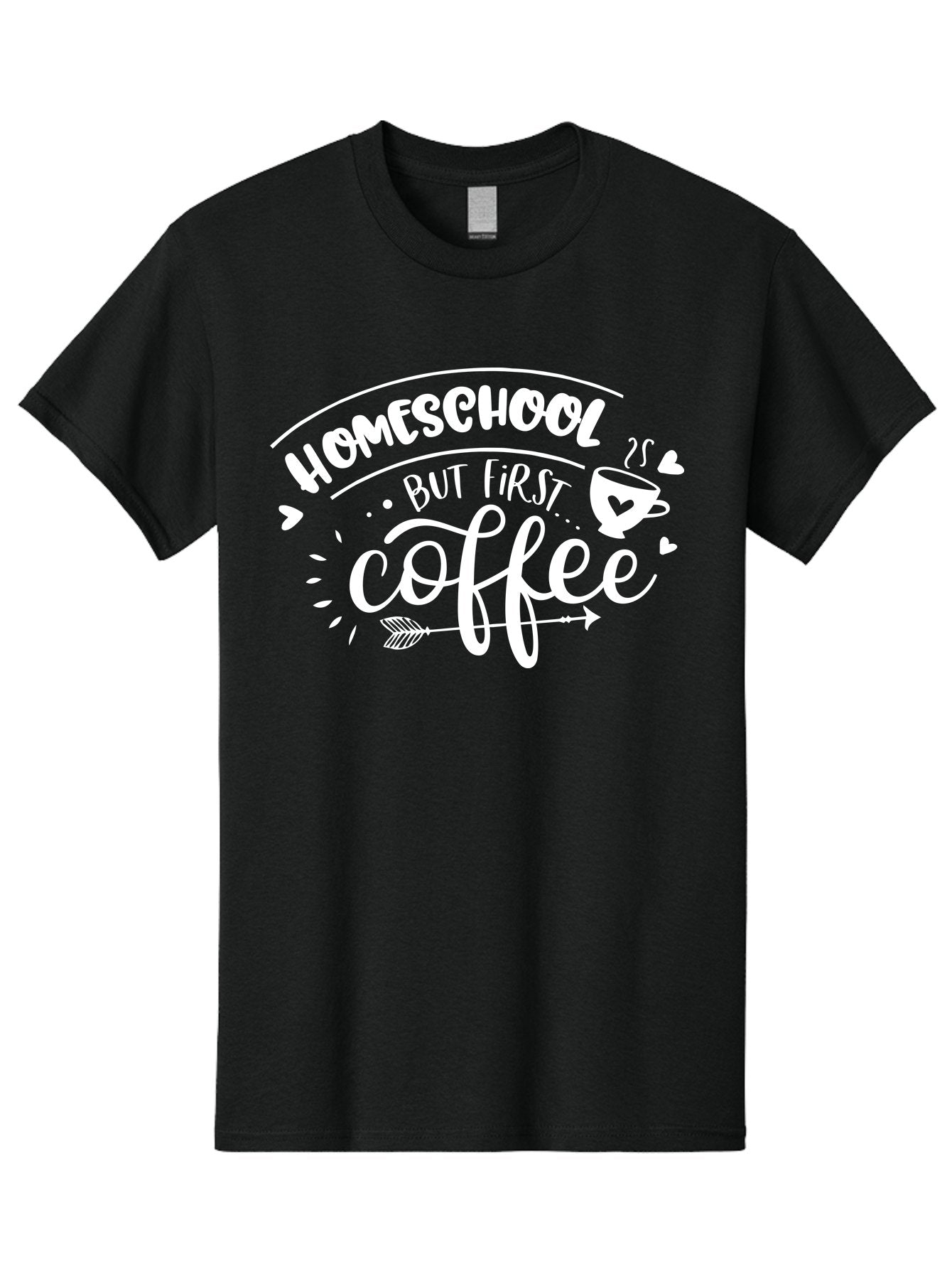 Homeschool-But-First-Coffee Men'S Graphic Tee, 100% Cotton, Comfortable Casual Summer Wear, Machine Washable, Homeschool Humor, Coffee Lover, Homeschooling Parents, Funny Quote, Morning Motivation, Coffee Fueled, Parenting Life, Aab335 9