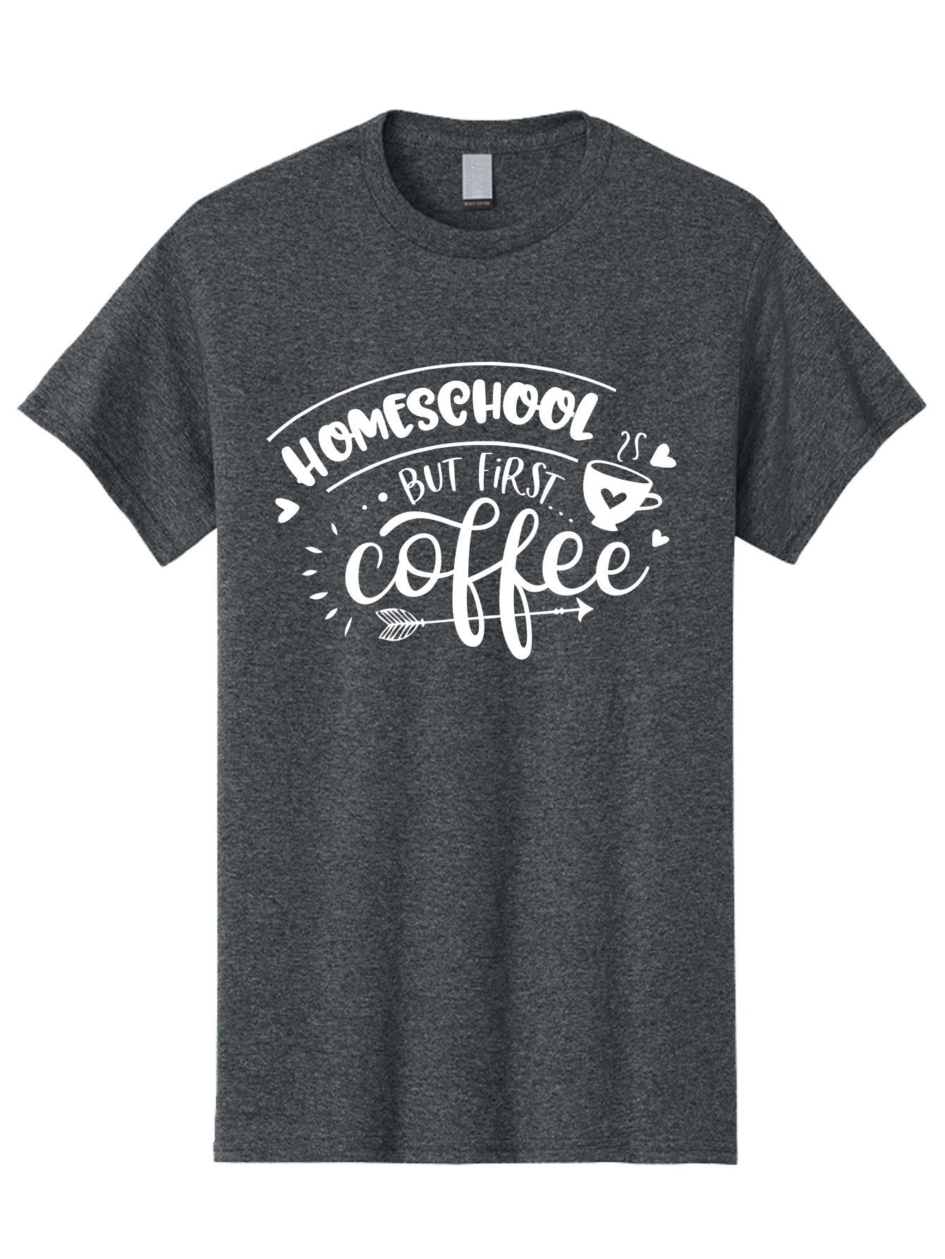 Homeschool-But-First-Coffee Men'S Graphic Tee, 100% Cotton, Comfortable Casual Summer Wear, Machine Washable, Homeschool Humor, Coffee Lover, Homeschooling Parents, Funny Quote, Morning Motivation, Coffee Fueled, Parenting Life, Aab335 15