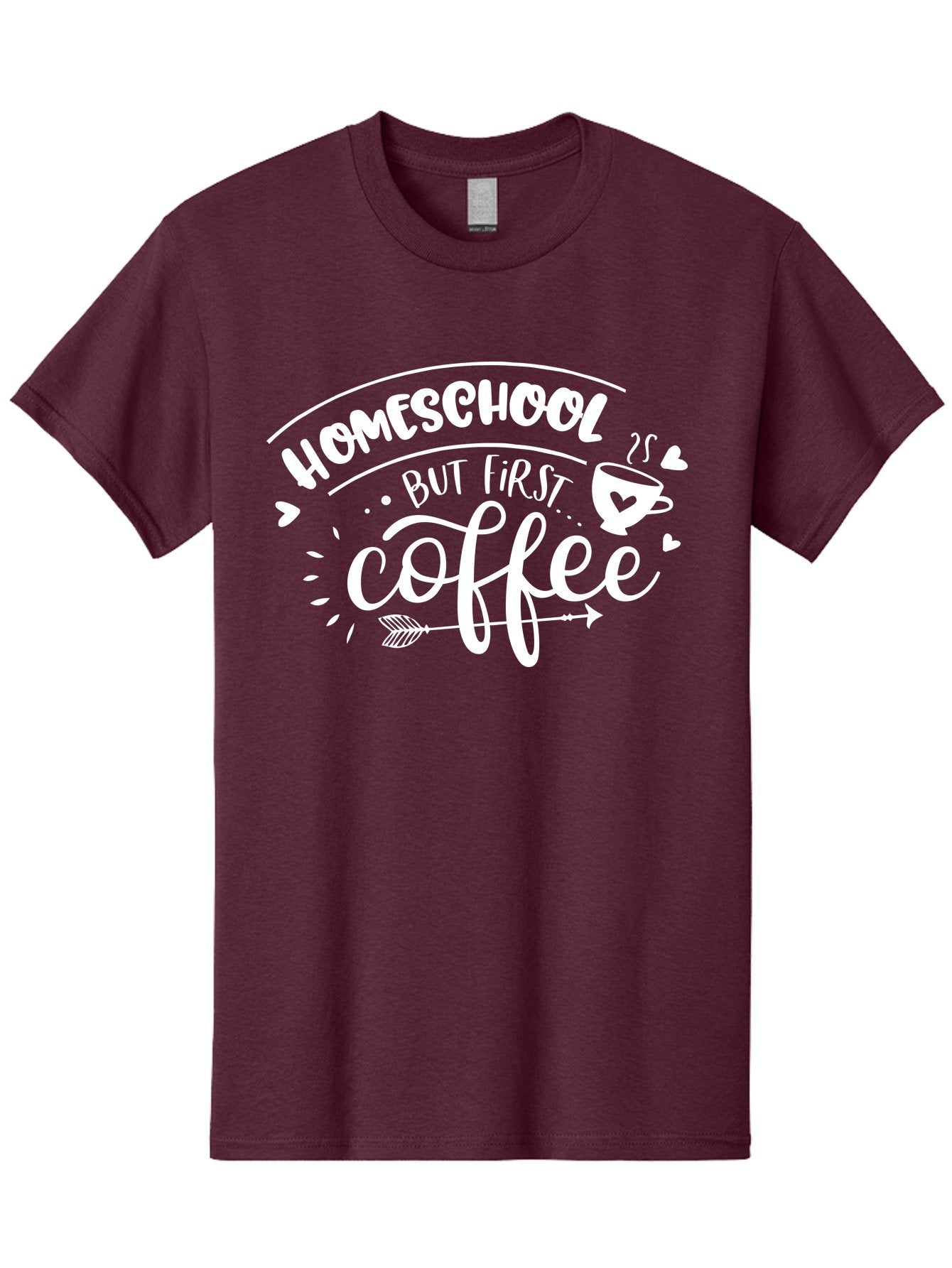 Homeschool-But-First-Coffee Men'S Graphic Tee, 100% Cotton, Comfortable Casual Summer Wear, Machine Washable, Homeschool Humor, Coffee Lover, Homeschooling Parents, Funny Quote, Morning Motivation, Coffee Fueled, Parenting Life, Aab335 14