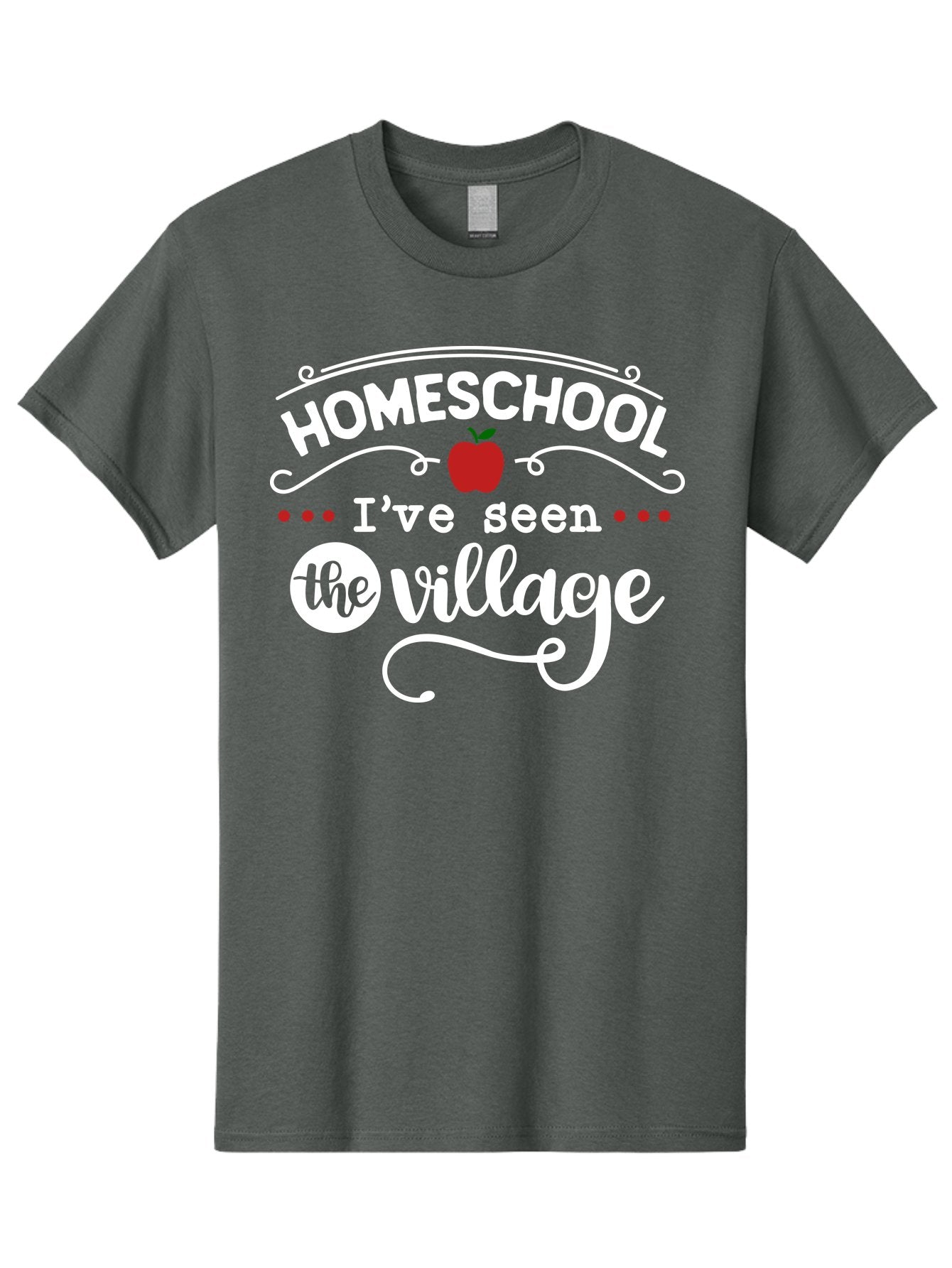 Homeschool-I-Ve-Seen-The-Village-2 Men'S Graphic Tee, 100% Cotton, Comfortable Casual Summer Wear, Machine Washable, Homeschool, Alternative Education, Village Community, Personalized Learning, Homeschooling Parents, Educational Freedom, Aab343 14