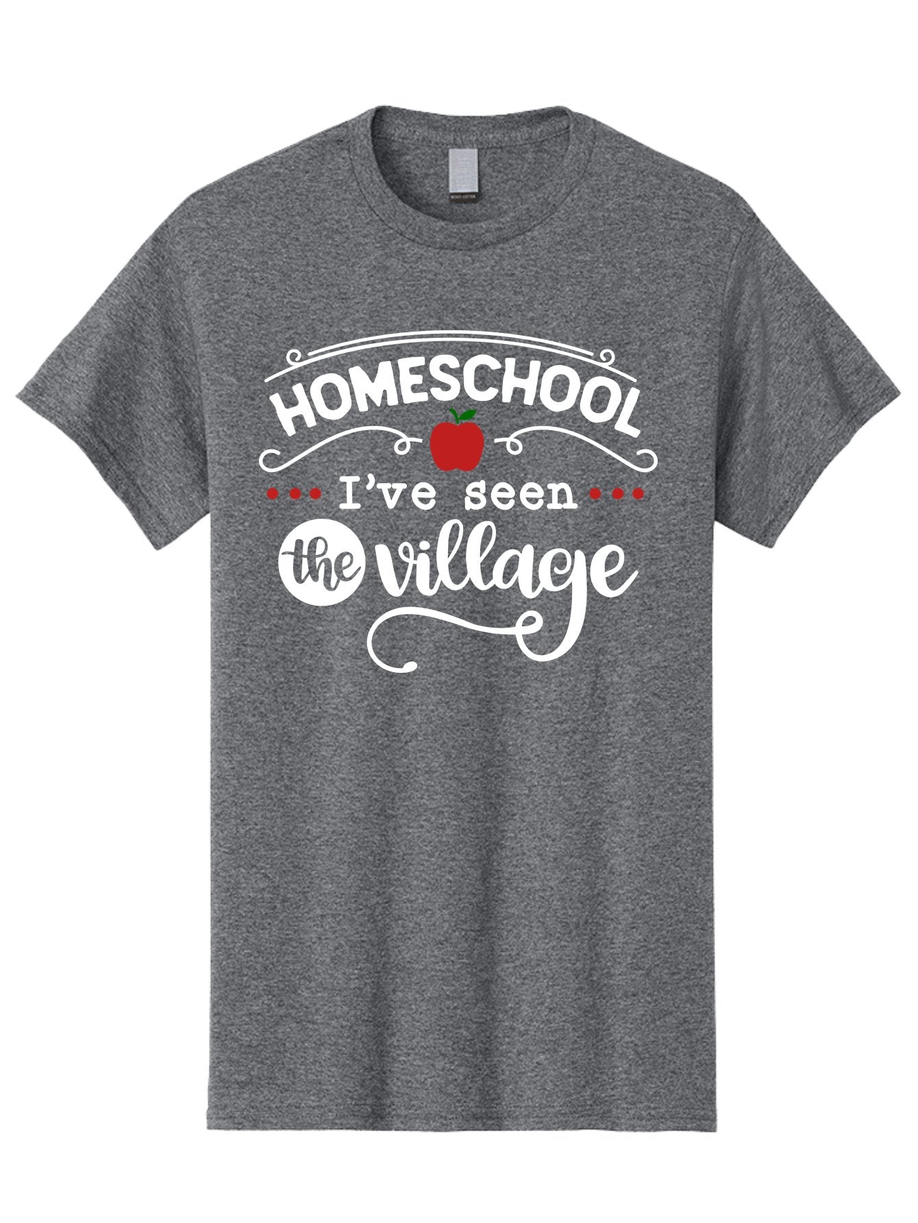Homeschool-I-Ve-Seen-The-Village-2 Men'S Graphic Tee, 100% Cotton, Comfortable Casual Summer Wear, Machine Washable, Homeschool, Alternative Education, Village Community, Personalized Learning, Homeschooling Parents, Educational Freedom, Aab343 13